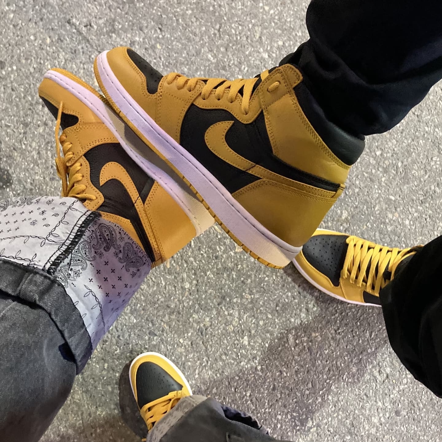 Jordan 1 Retro High OG Pollen, (GS) Jordan 1 Retro High OG Pollen ์ฐฉ์ฉ ์คํ์ผ