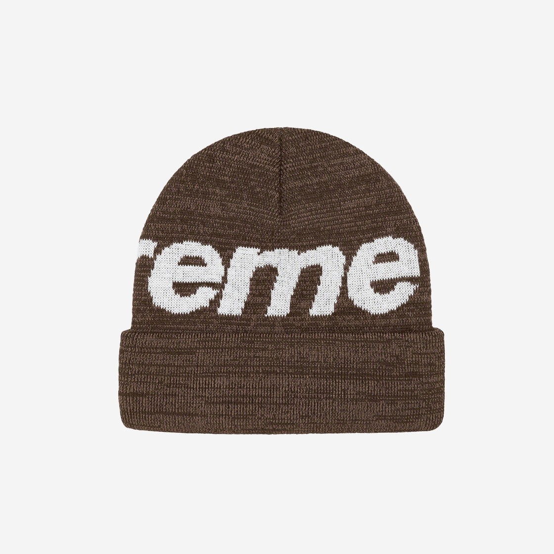 Supreme Big Logo Beanie Brown Static - 21FW 상세 이미지 2