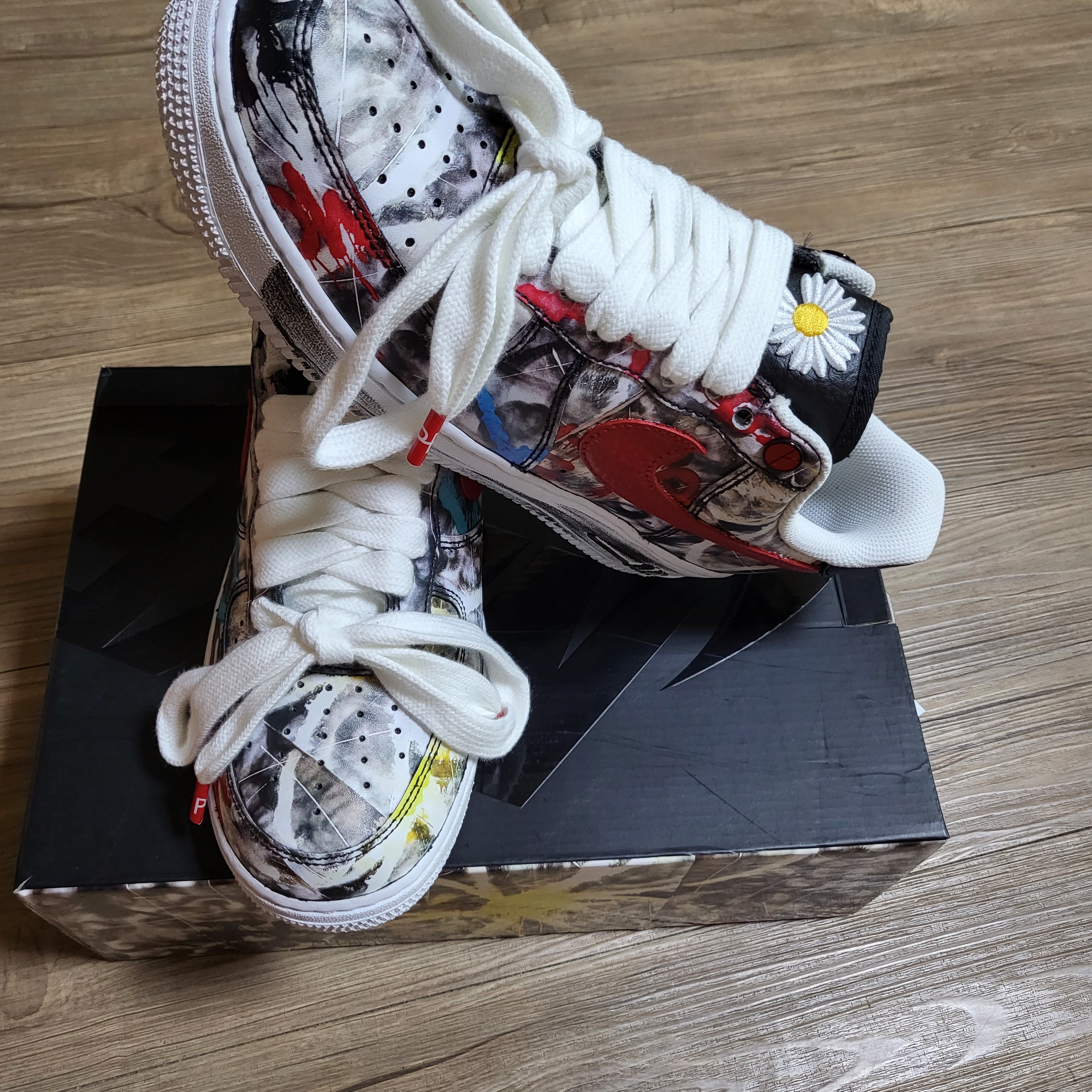 Nike x Peaceminusone Air Force 1 Low Para-Noise 착용 스타일
