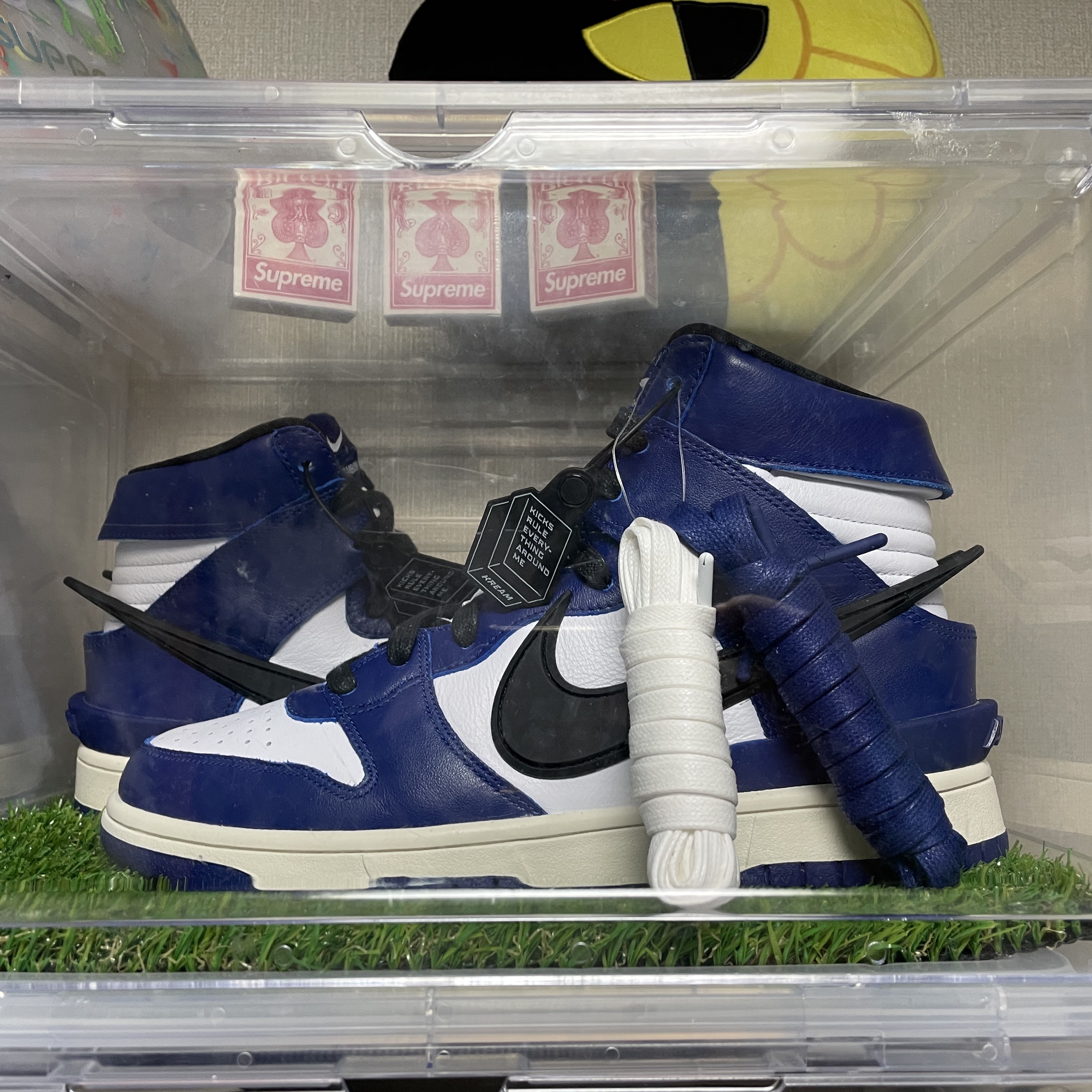 Nike x Ambush Dunk High Deep Royal Blue 착용 스타일 - 2