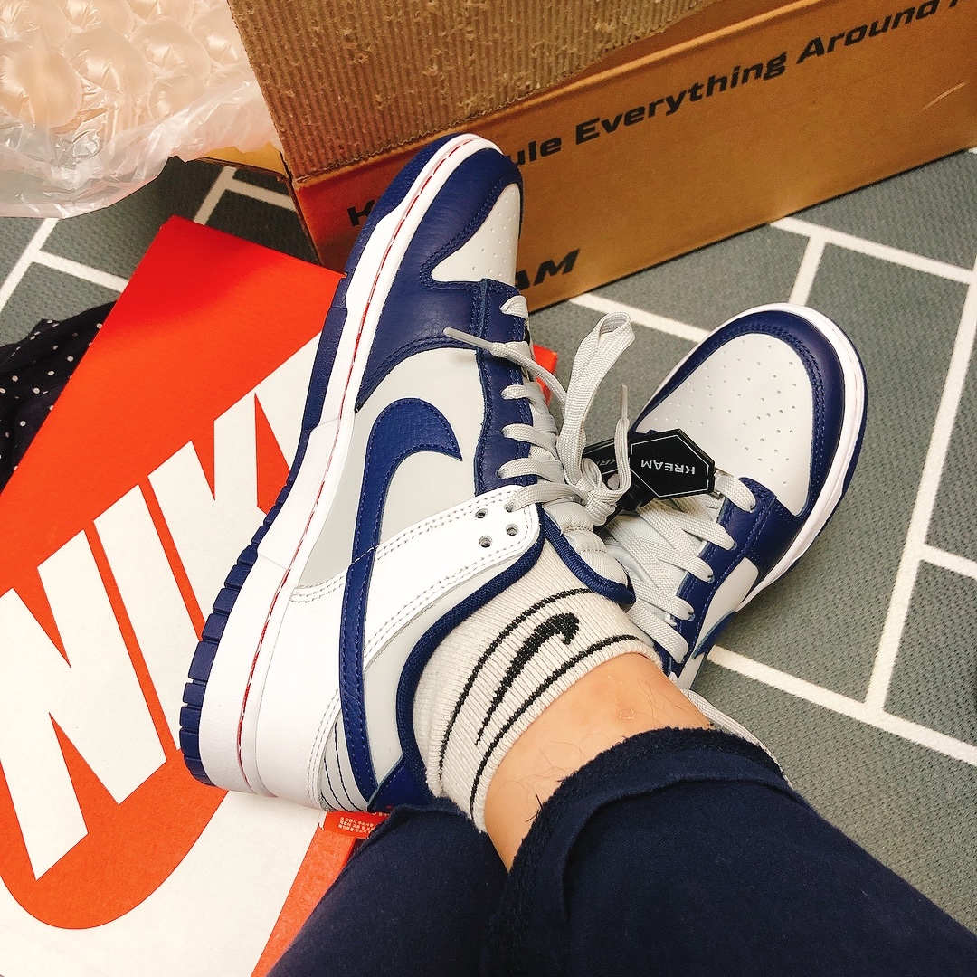 Nike x NBA Dunk Low Retro EMB Nets 착용 스타일 - 2