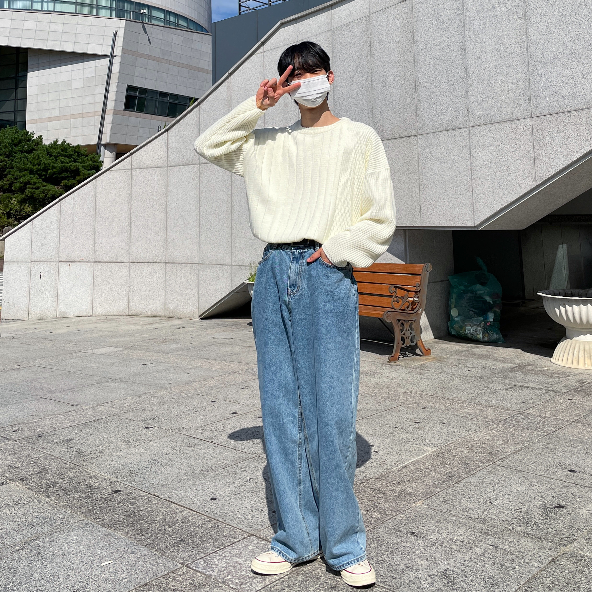 Converse Chuck 70 Ox Parchment 착용 스타일