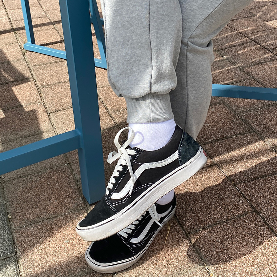 Vans Vault OG Old Skool LX Black 착용 스타일 - 3