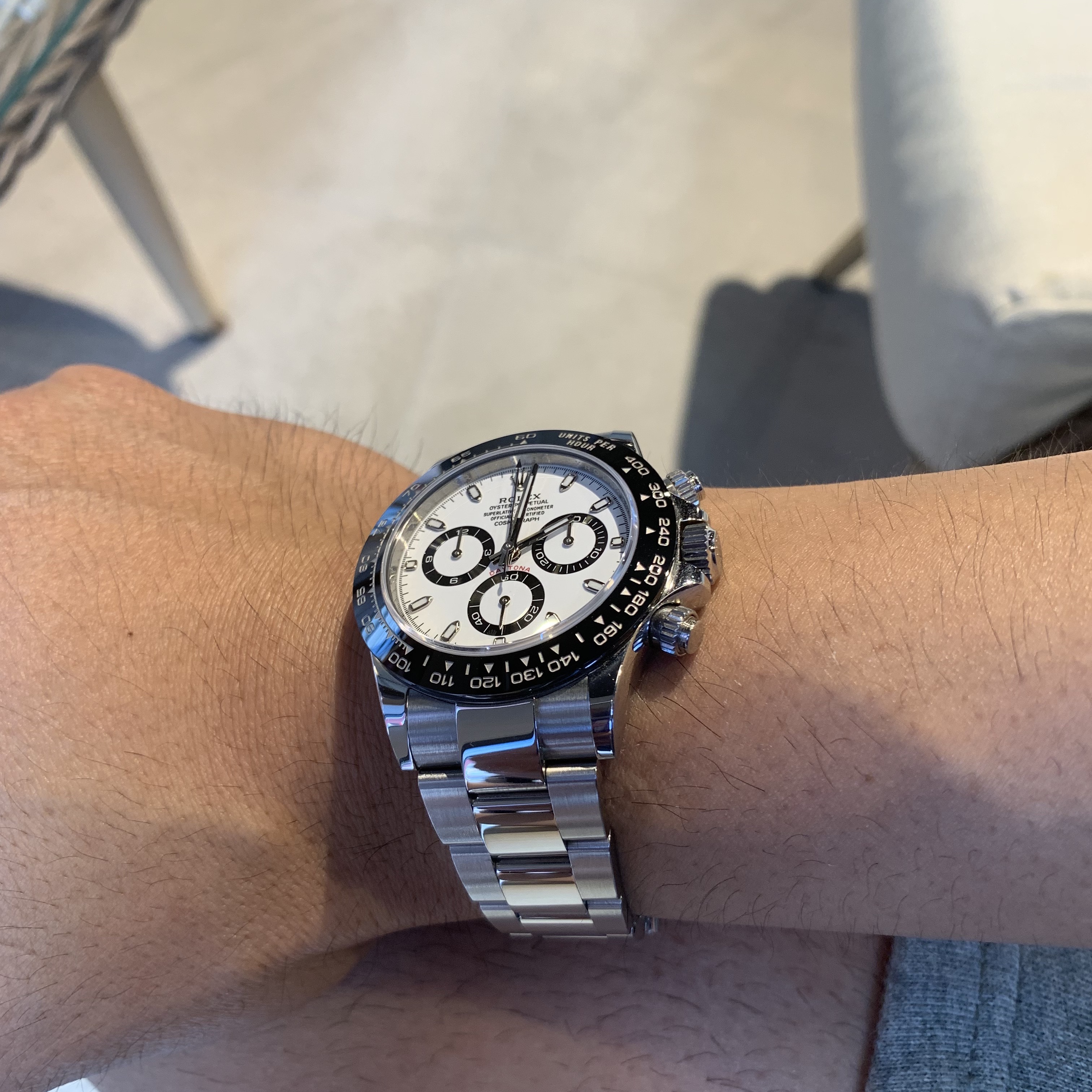 Rolex Cosmograph Daytona 40mm 116500LN White Oyster 착용 스타일 - 1