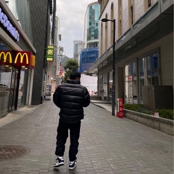 Nike x Drake Nocta Puffer Jacket Black - US/EU, Nike Dunk High Retro Championship Navy 착용 스타일 - 1