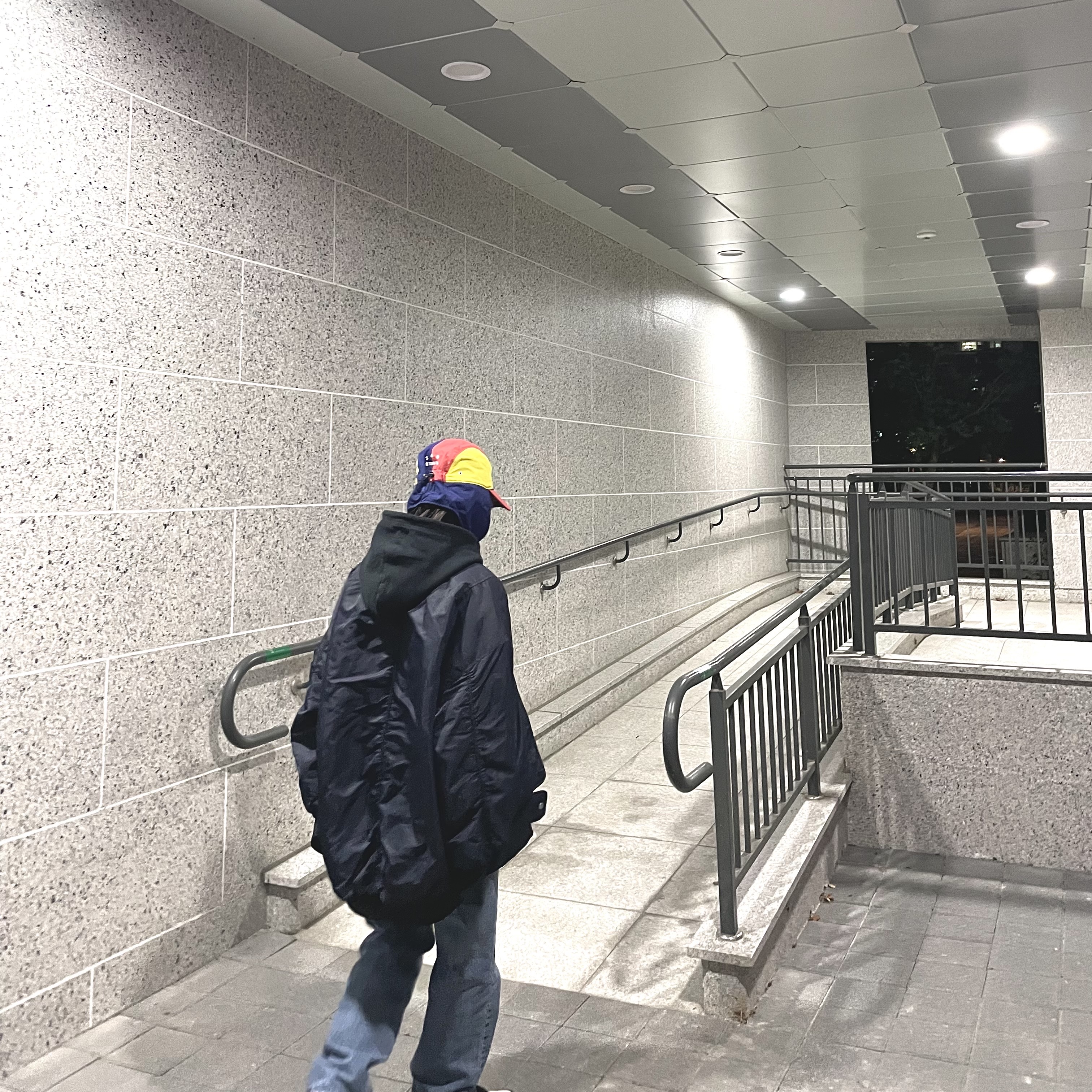 IAB Studio x LMC Multi-Color Earflap Cap 착용 스타일
