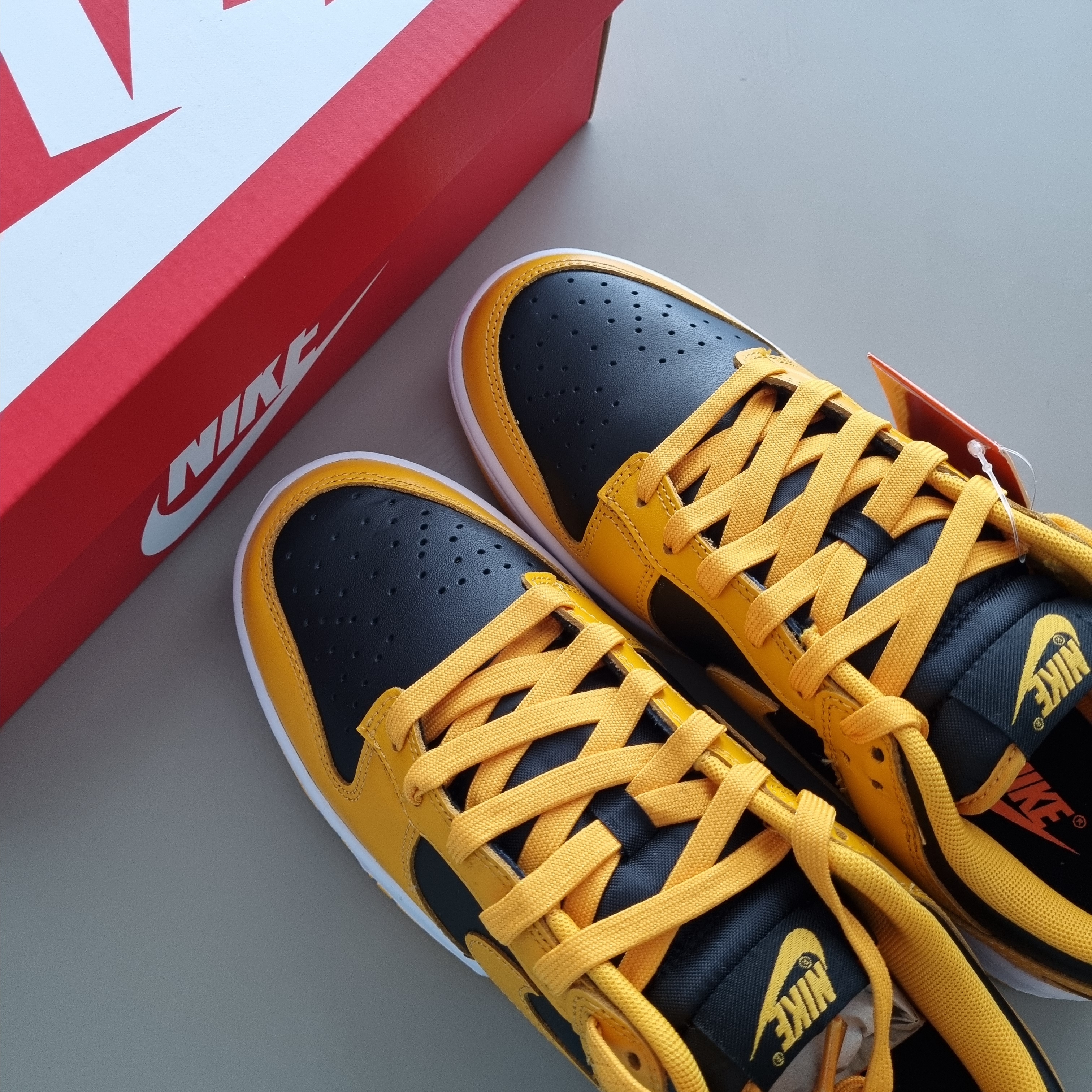 Nike Dunk Low Retro Championship Goldenrod 착용 스타일