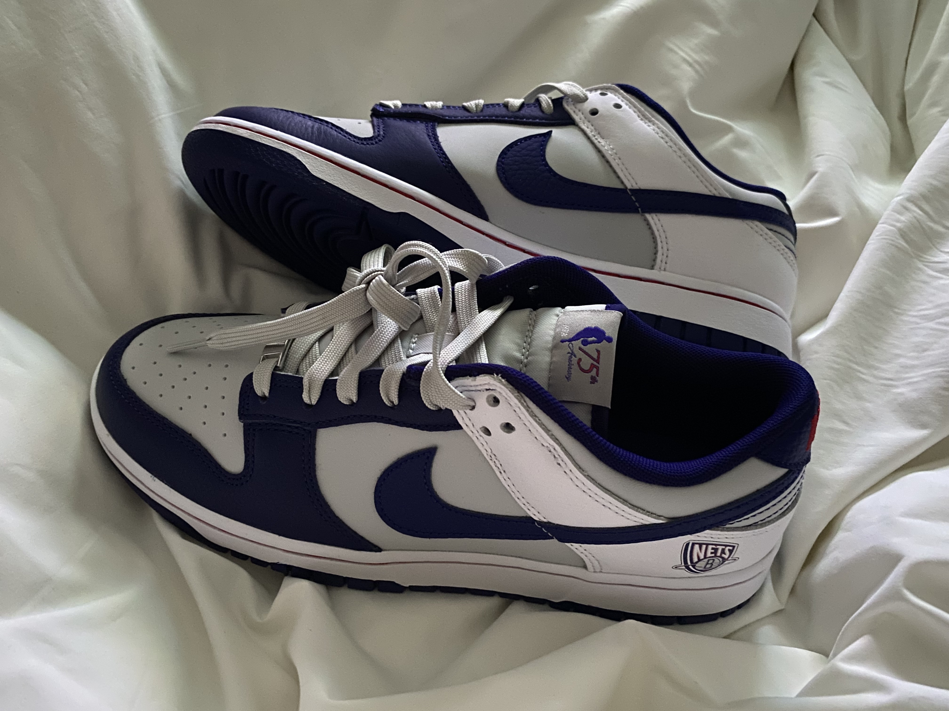 Nike x NBA Dunk Low Retro EMB Nets 착용 스타일