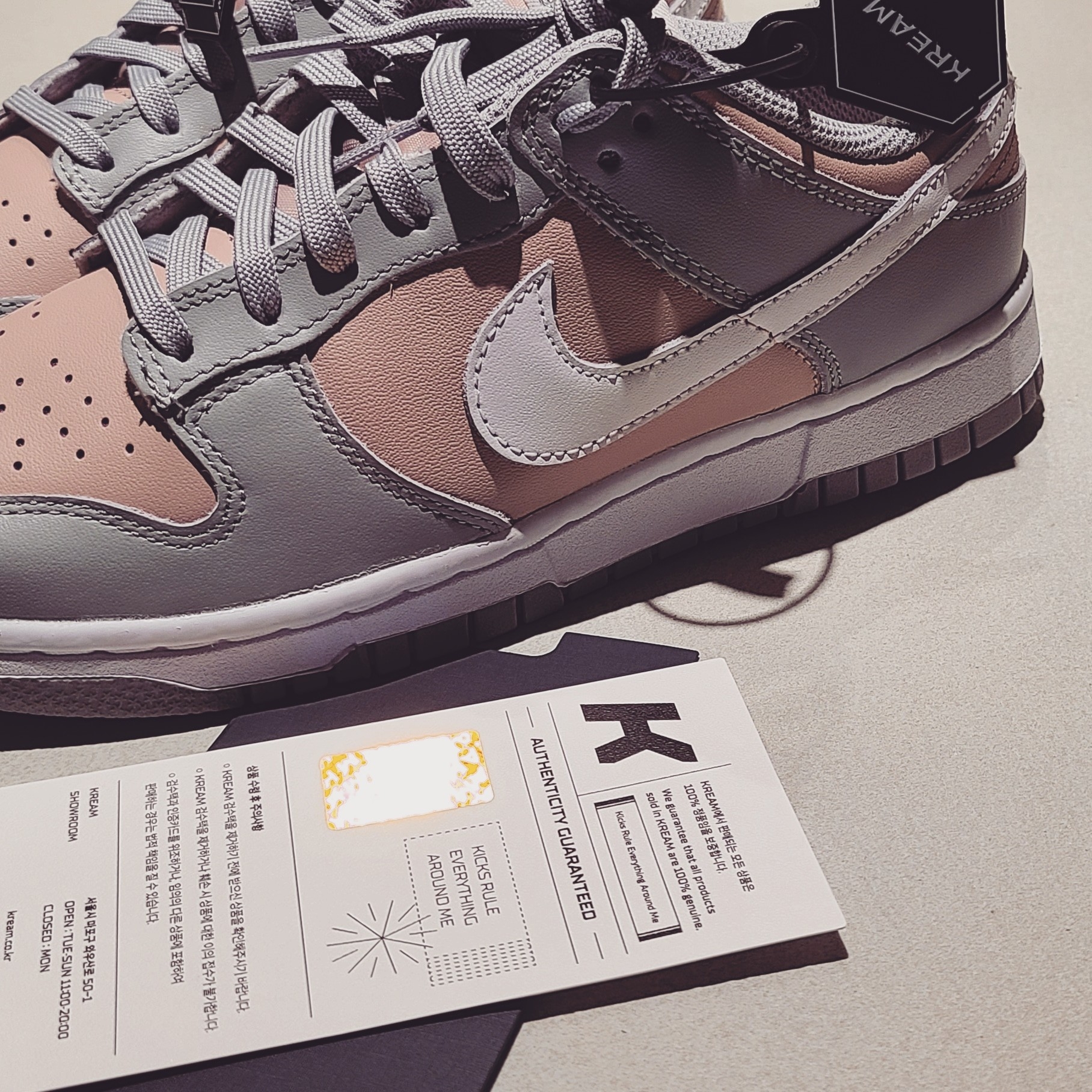 (W) Nike Dunk Low Pink Oxford 착용 스타일