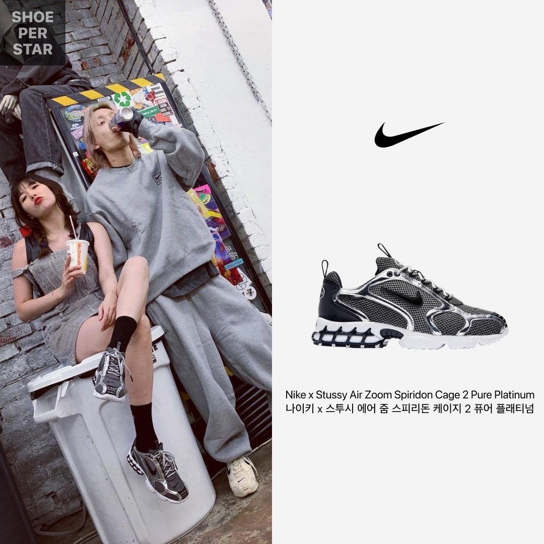 (W) Nike Daybreak Black White, Nike x Peaceminusone Air Force 1 Low Para-Noise 2.0 착용 스타일 - 5