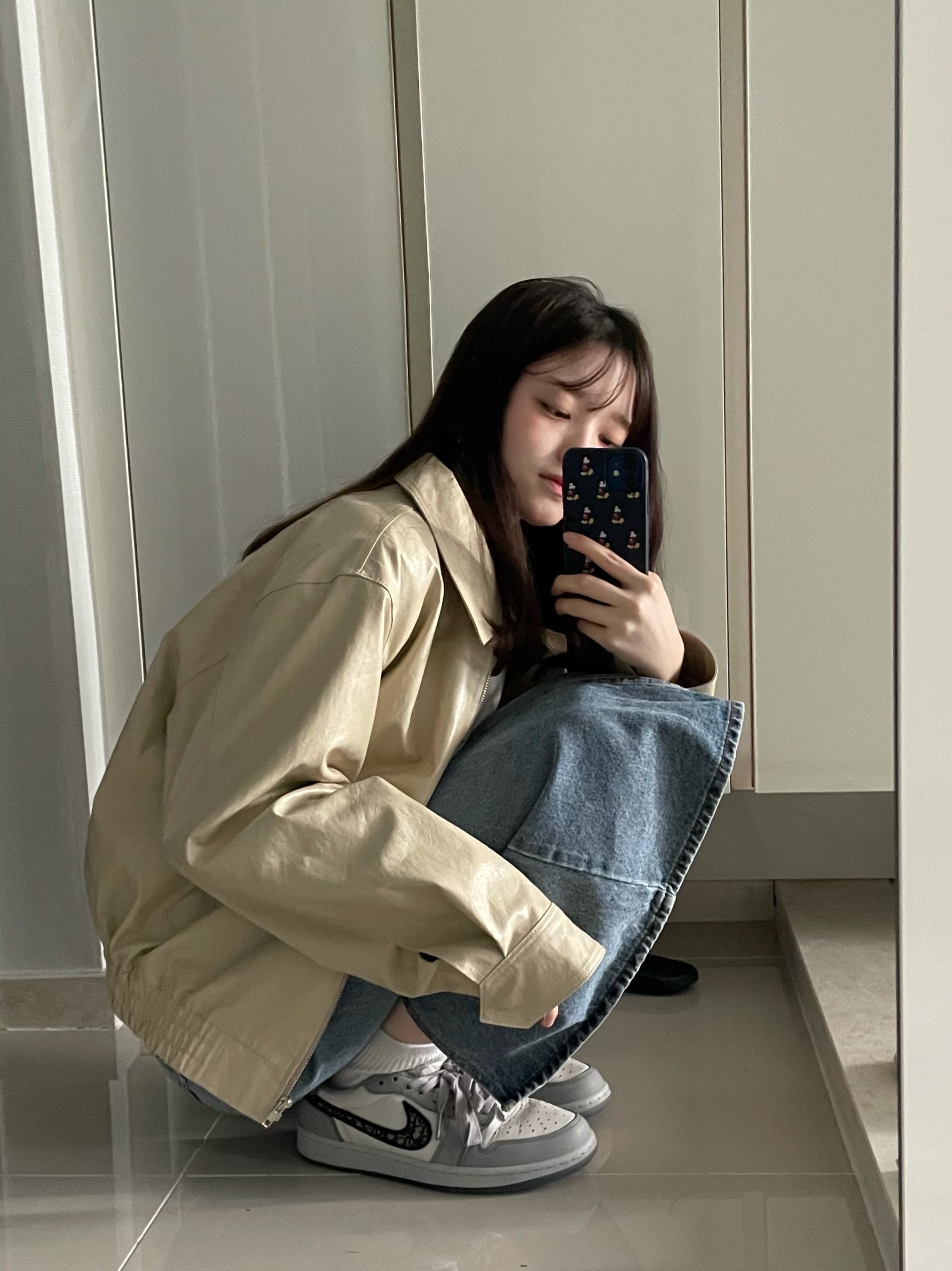 Jordan 1 x Dior Low OG 착용 스타일 - 1