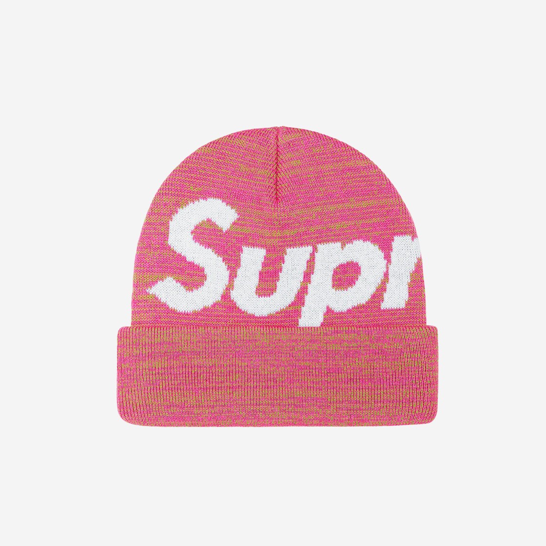 Supreme Big Logo Beanie Magenta Static - 21FW 상세 이미지 1