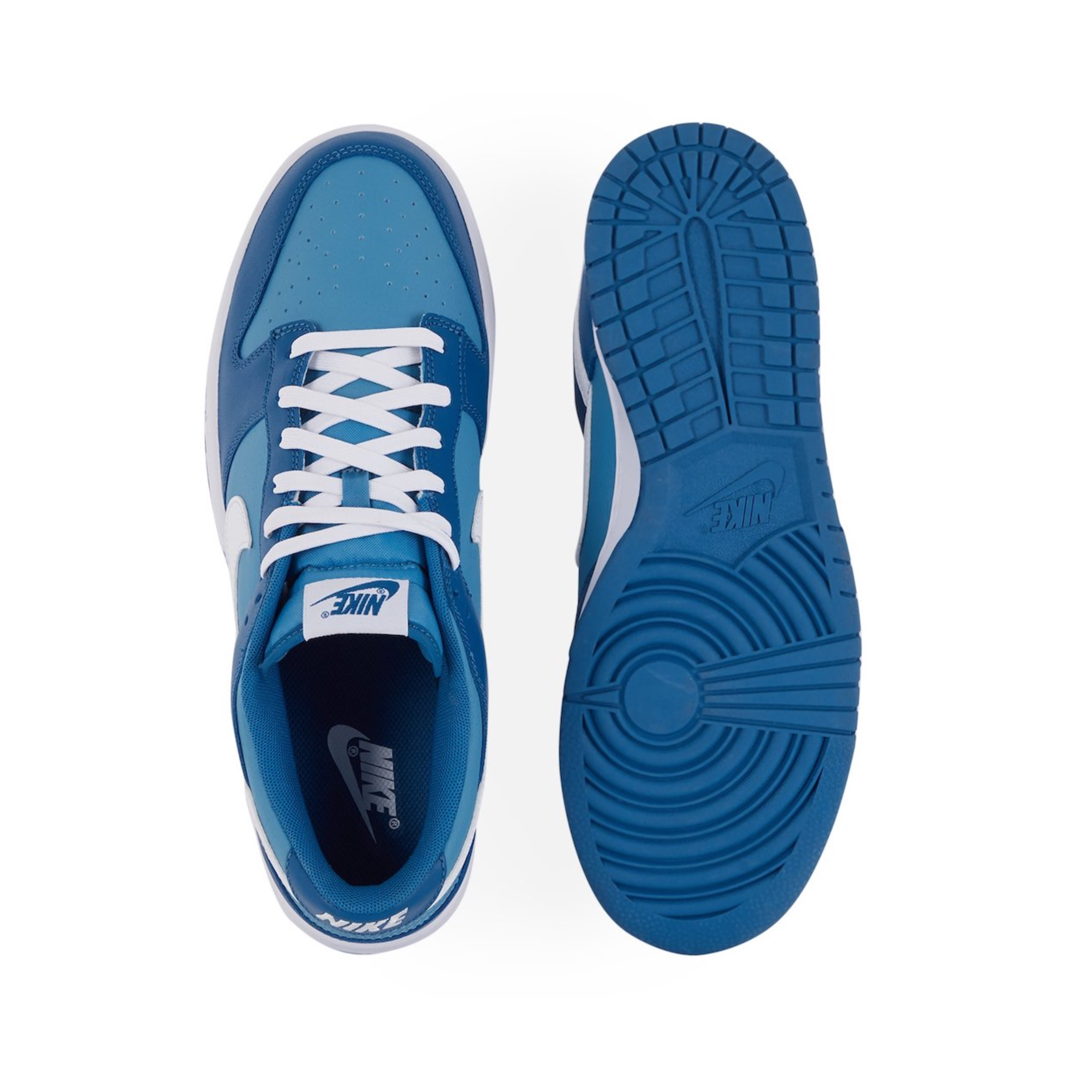 Nike Dunk Low Retro University Blue, (GS) Nike Dunk Low University Blue 착용 스타일 - 5