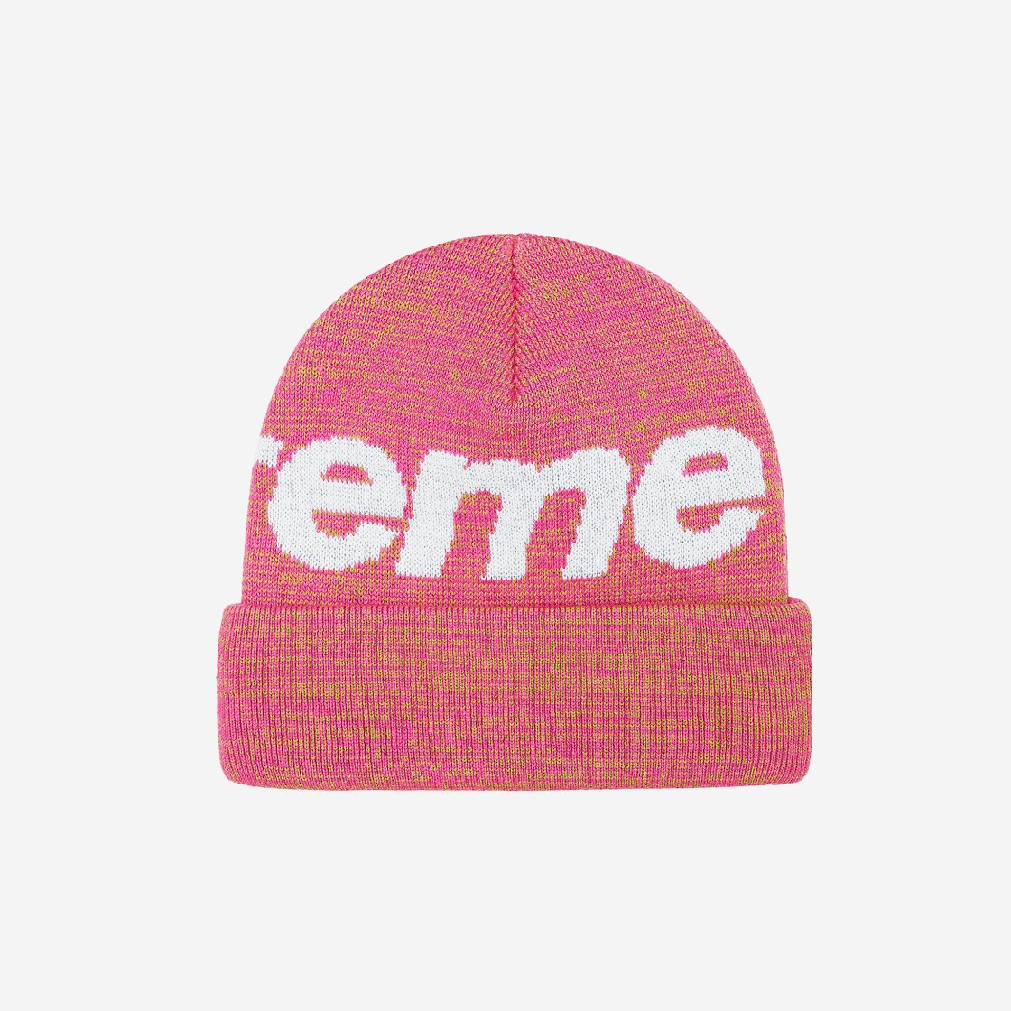 Supreme Big Logo Beanie Magenta Static - 21FW 상세 이미지 2