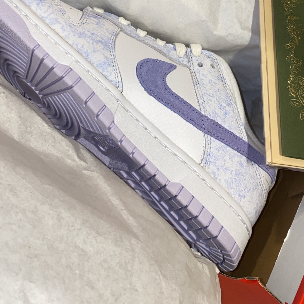 (W) Nike Dunk Low Purple Pulse 착용 스타일 - 1