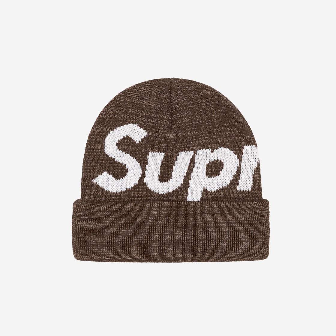 Supreme Big Logo Beanie Brown Static - 21FW 상세 이미지 1