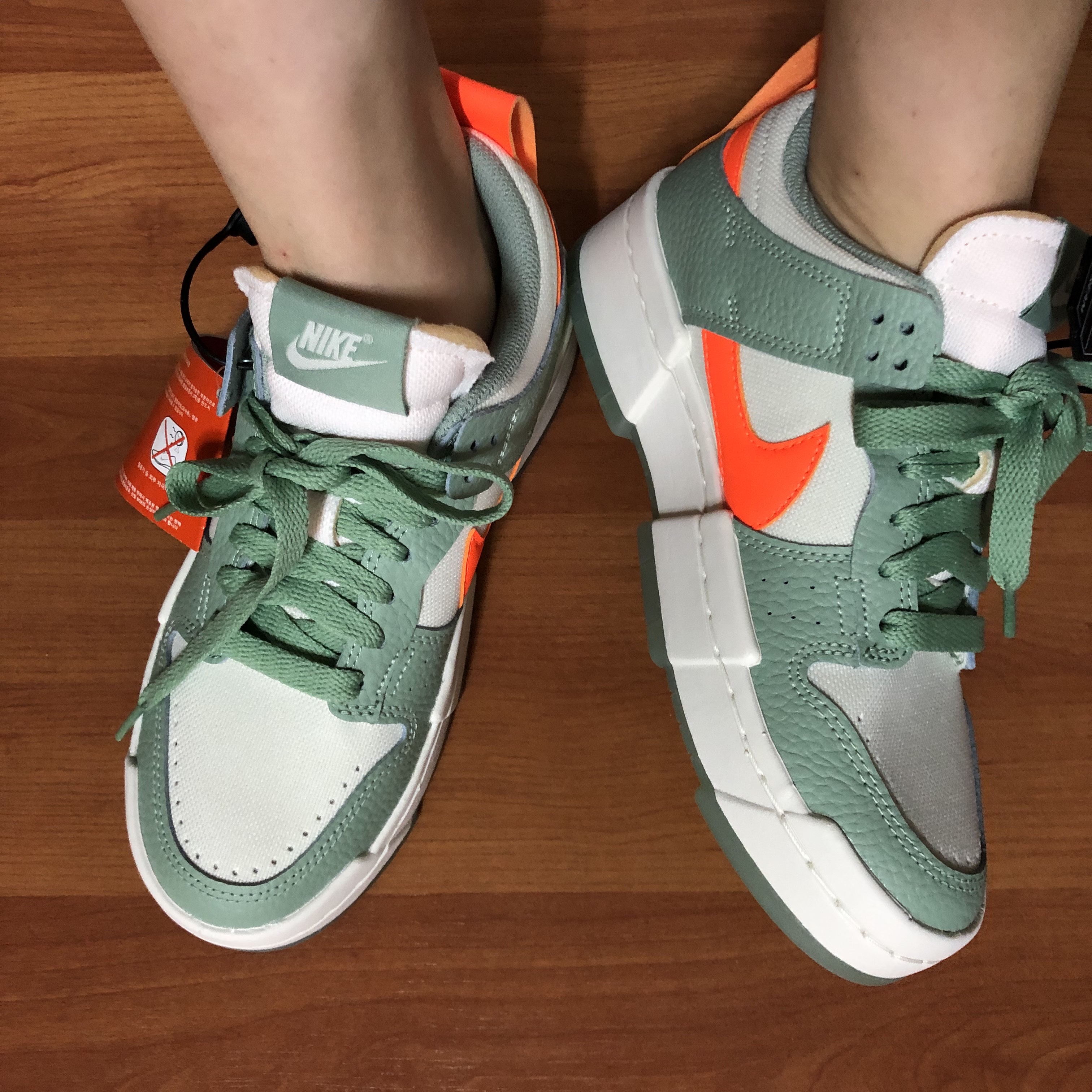 (W) Nike Dunk Low Disrupt Sea Glass 착용 스타일