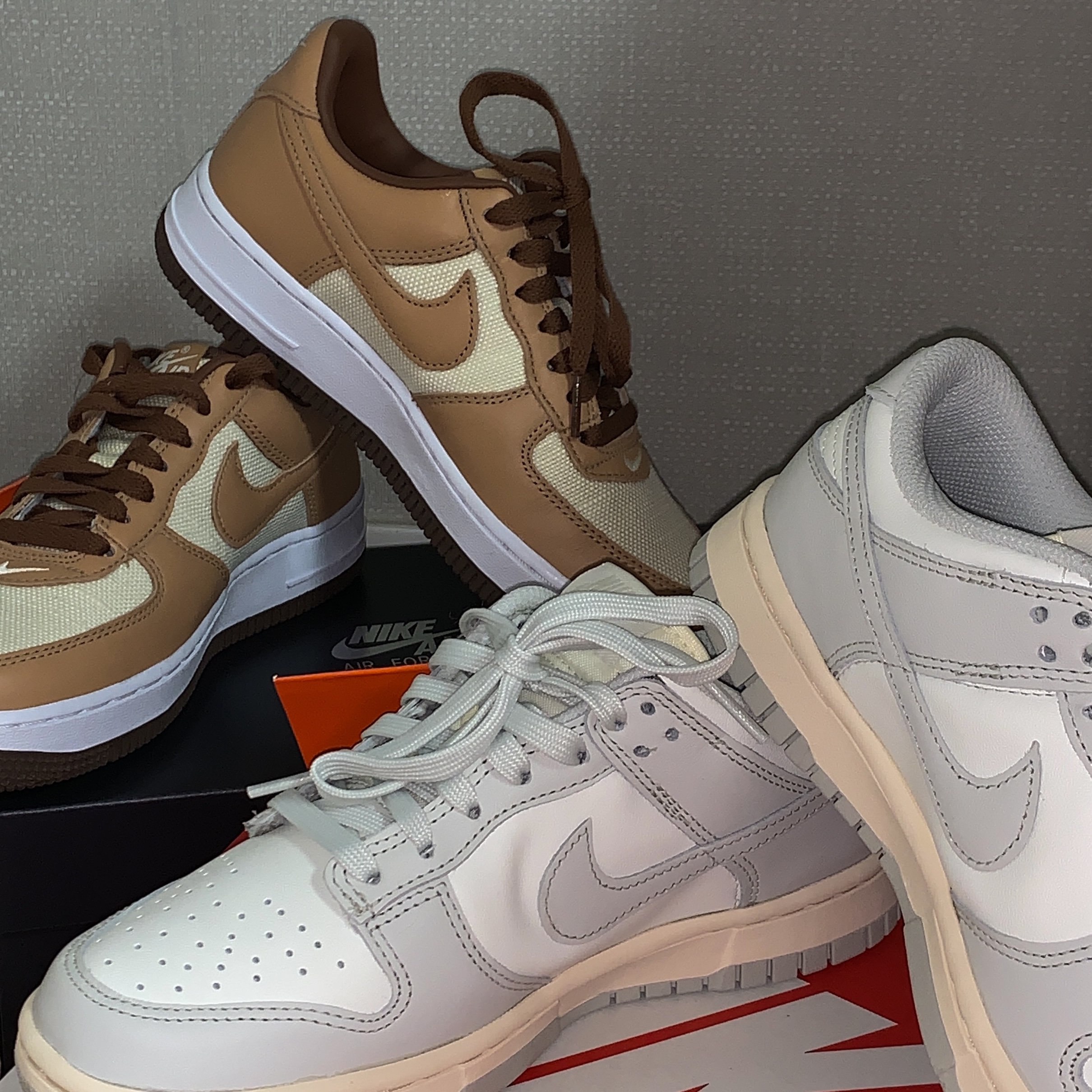 Nike Air Force 1 Low QS Acorn 2021 착용 스타일 - 2