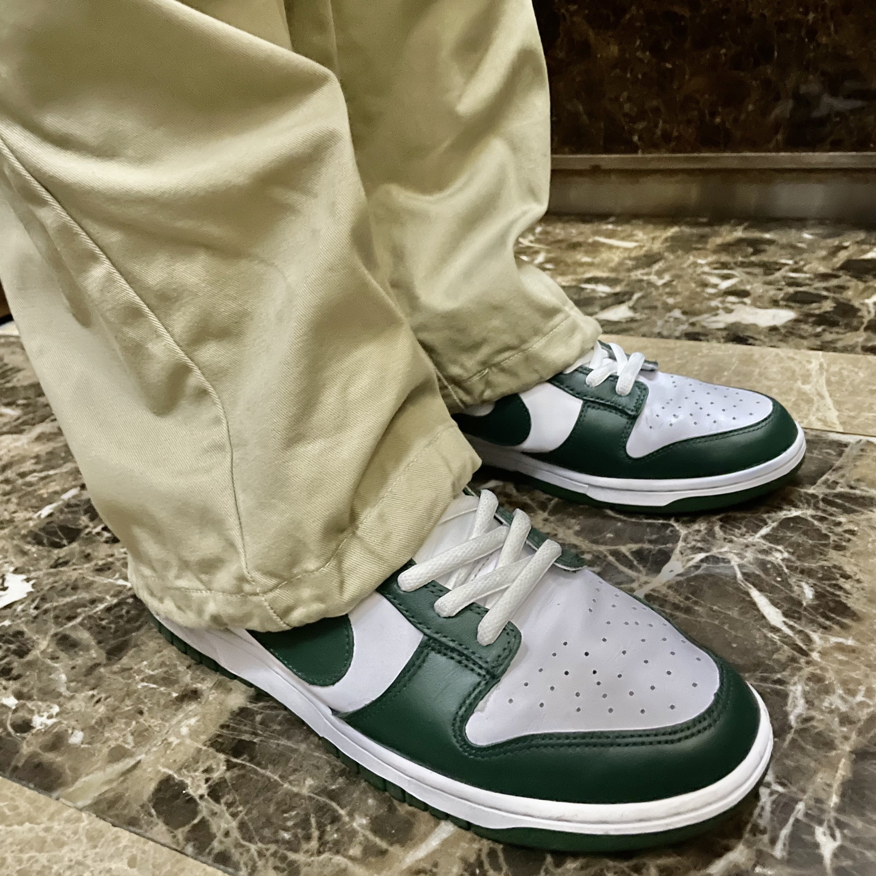 Nike Dunk Low Retro Varsity Green 착용 스타일 - 4