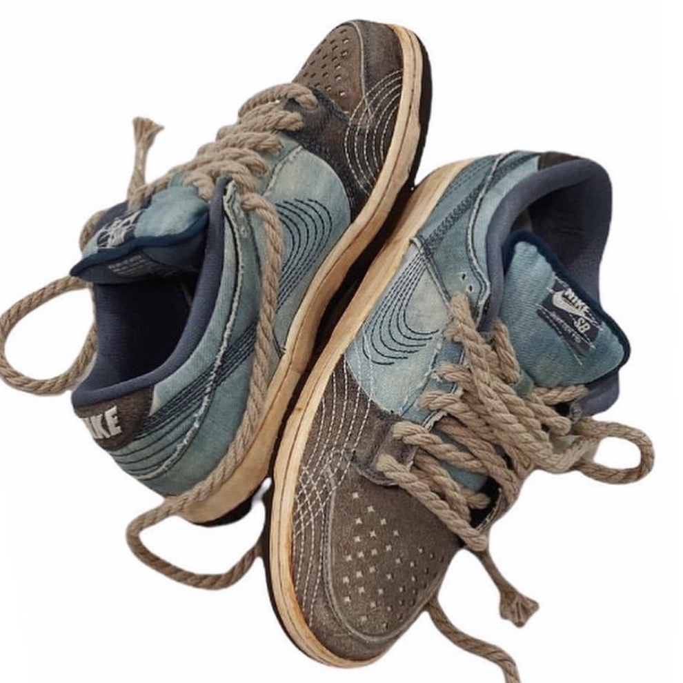 Nike SB Dunk Low Pro Mystic Navy 착용 스타일 - 2