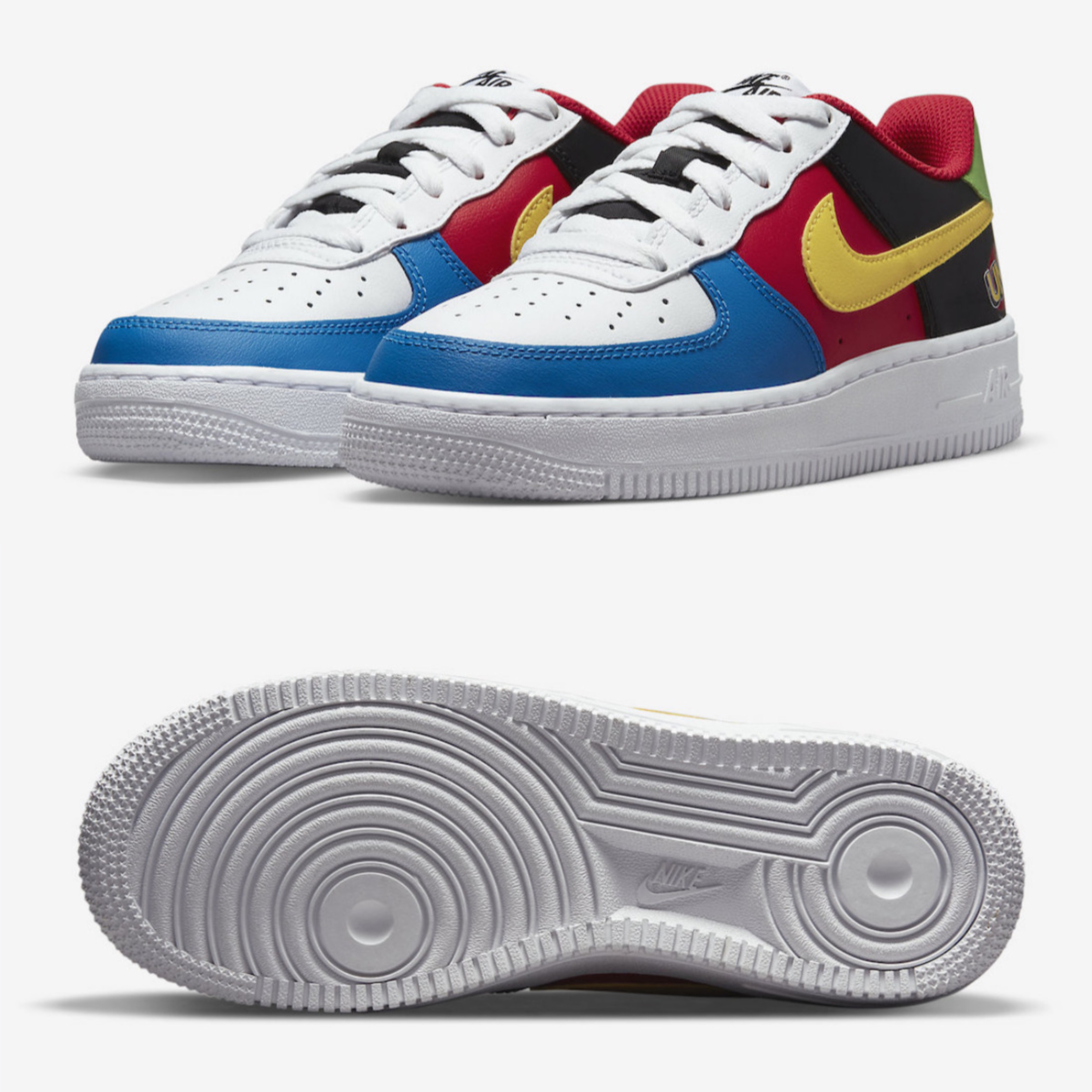 Nike x UNO Air Force 1 '07 QS White Yellow Zest 착용 스타일 - 2