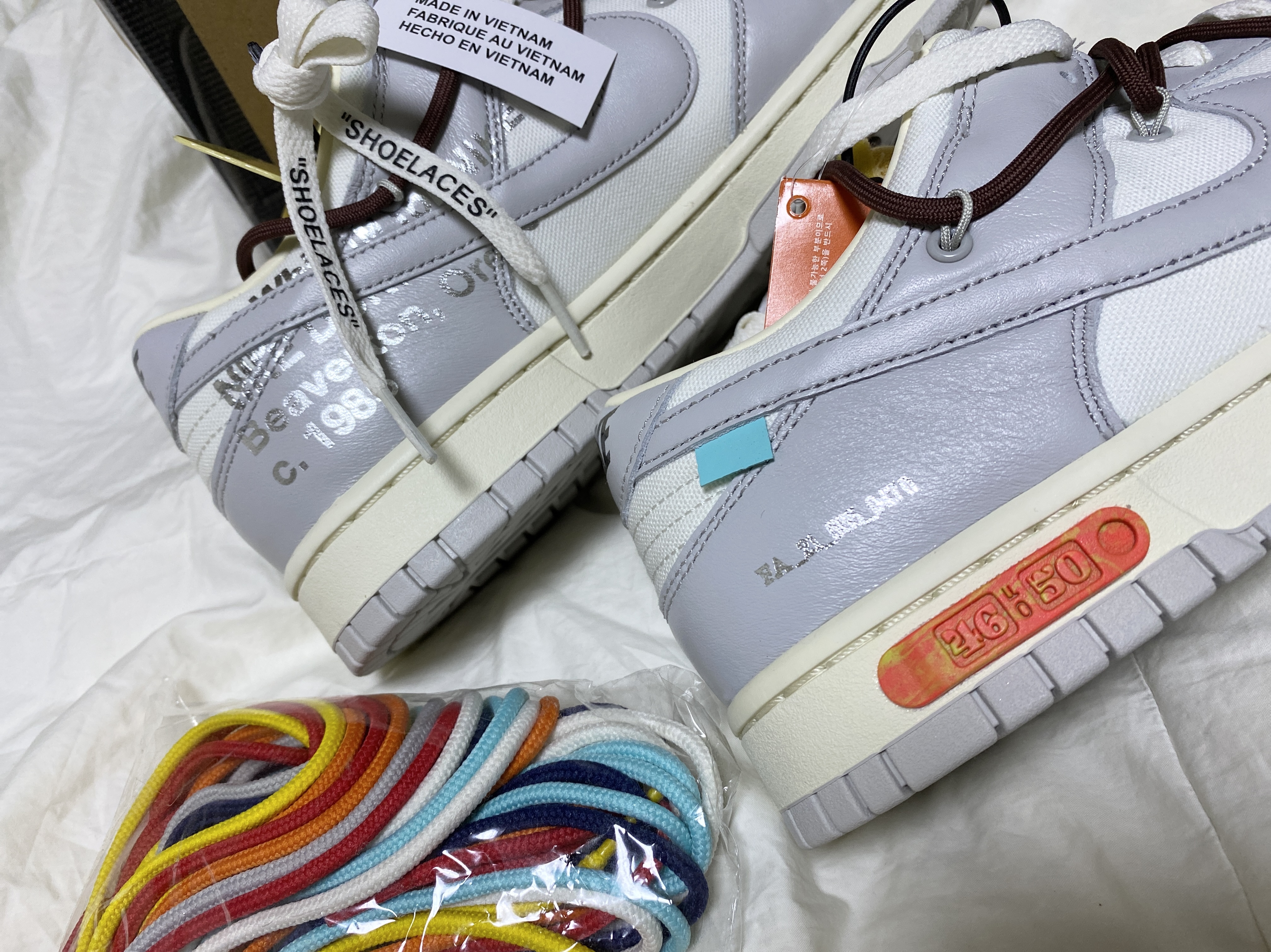 Nike x Off-White Dunk Low The 50 - Lot 46 착용 스타일 - 4