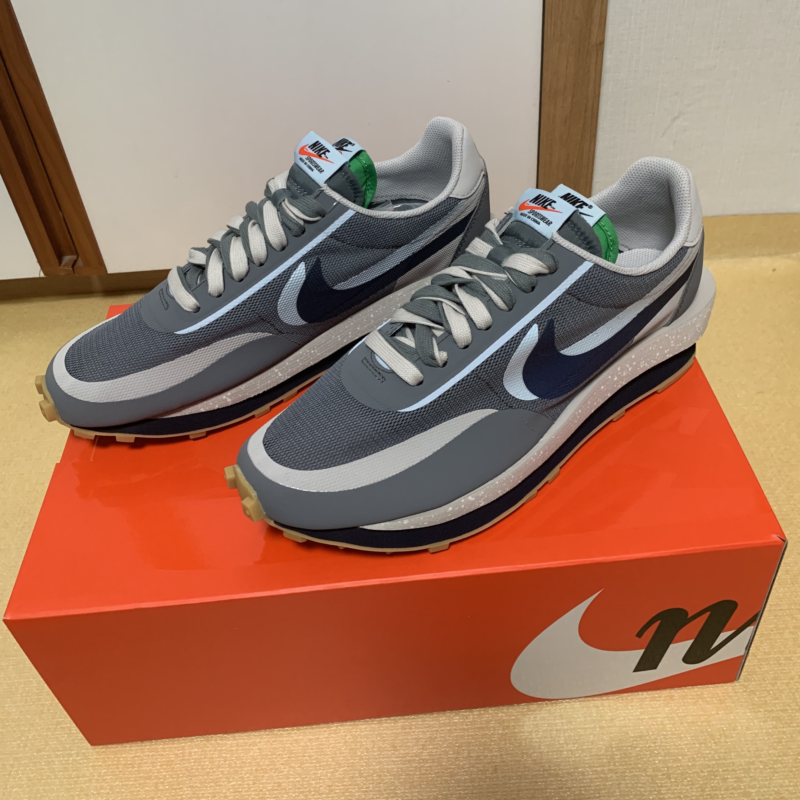 Nike x Sacai x Clot LDWaffle Cool Grey 착용 스타일