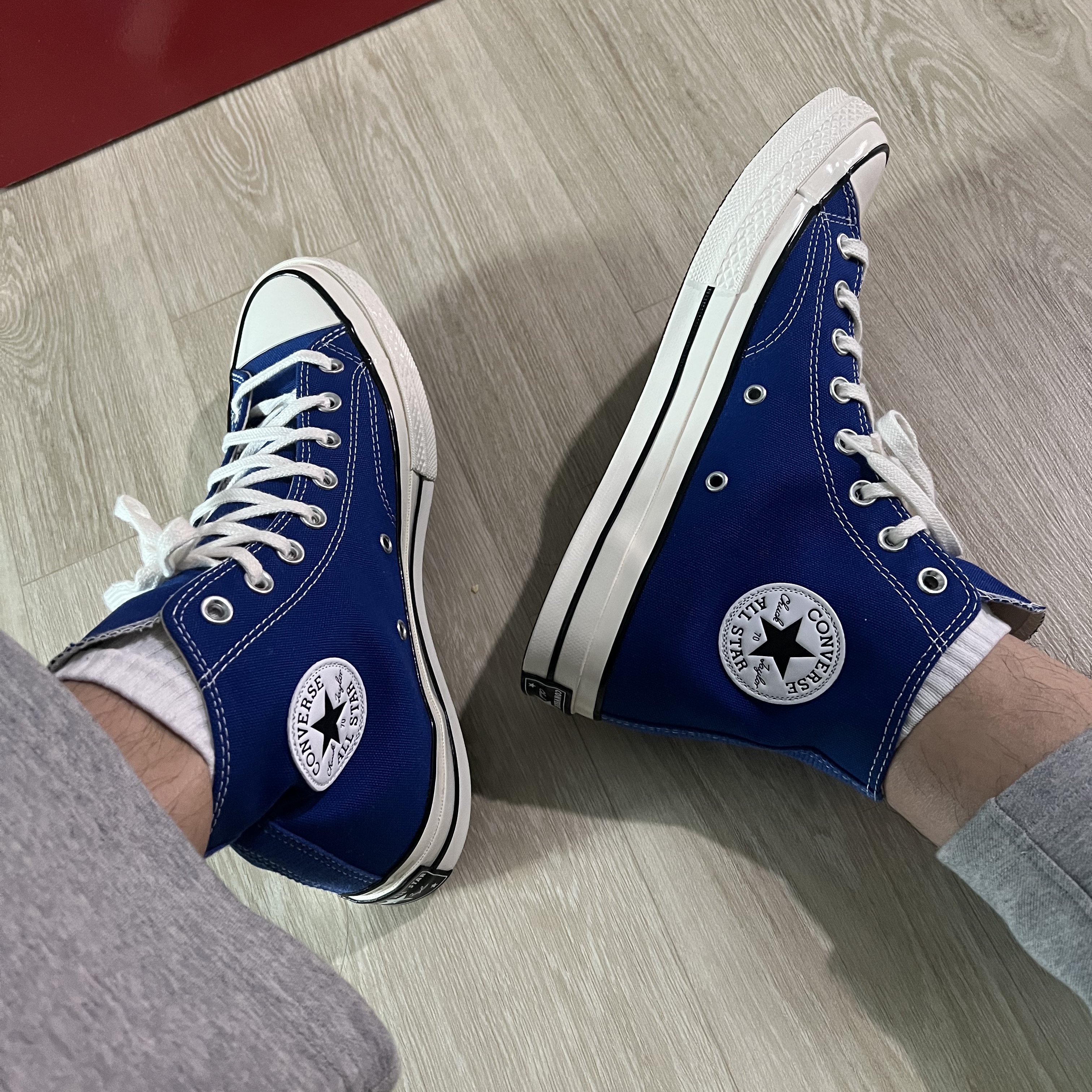 Converse Chuck 70 High Rush Blue 착용 스타일