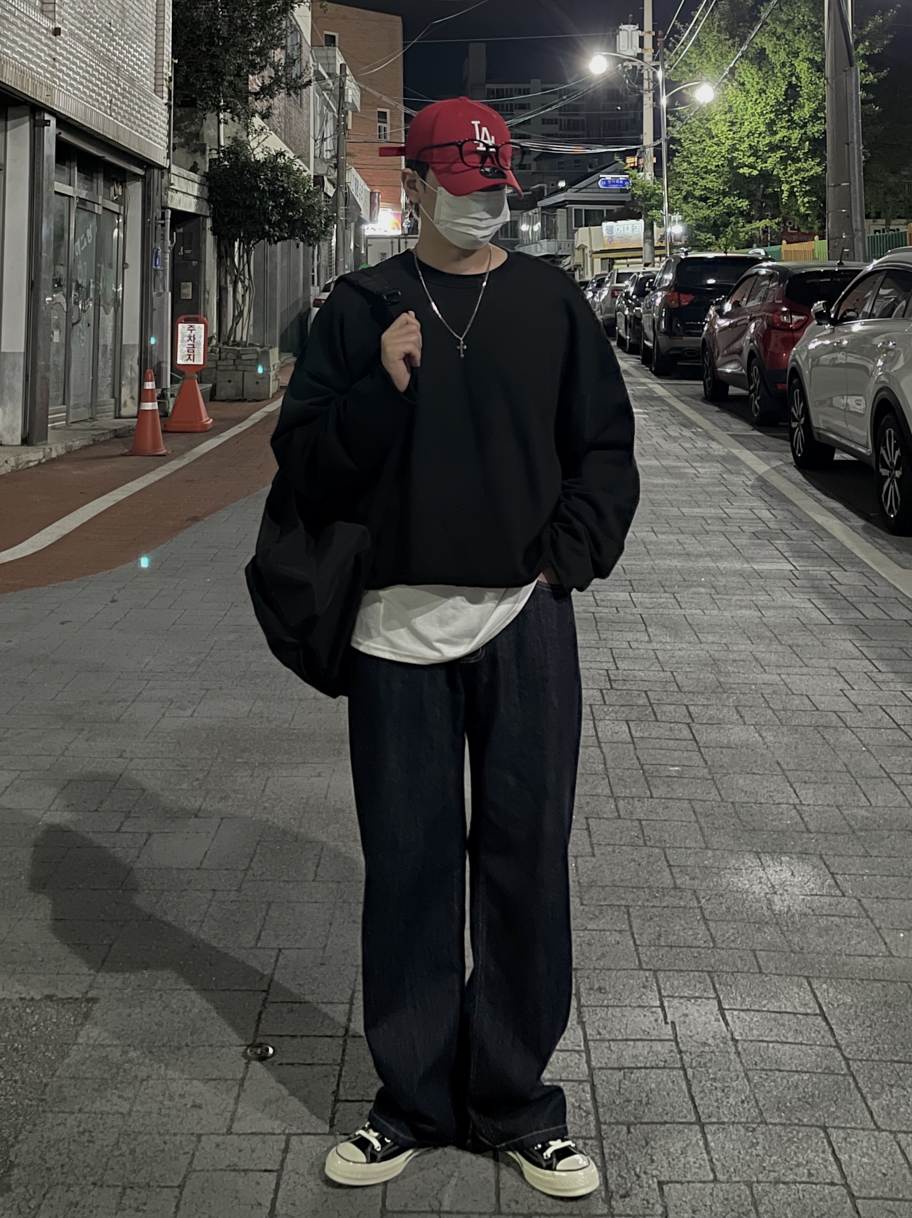 Converse Chuck 70 Hi Black 착용 스타일