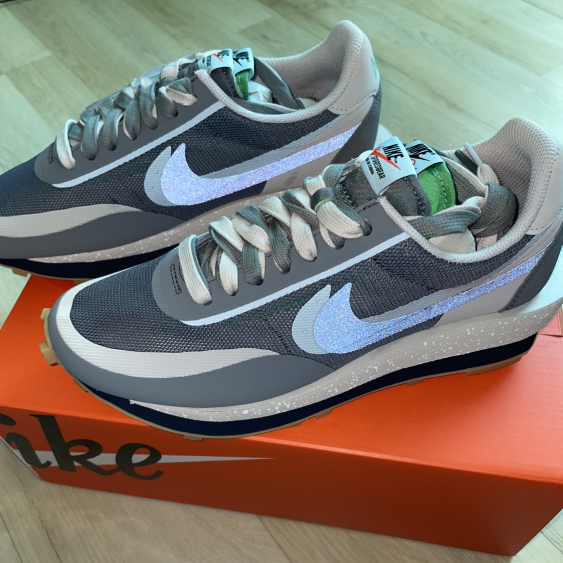 Nike x Sacai x Clot LDWaffle Cool Grey 착용 스타일