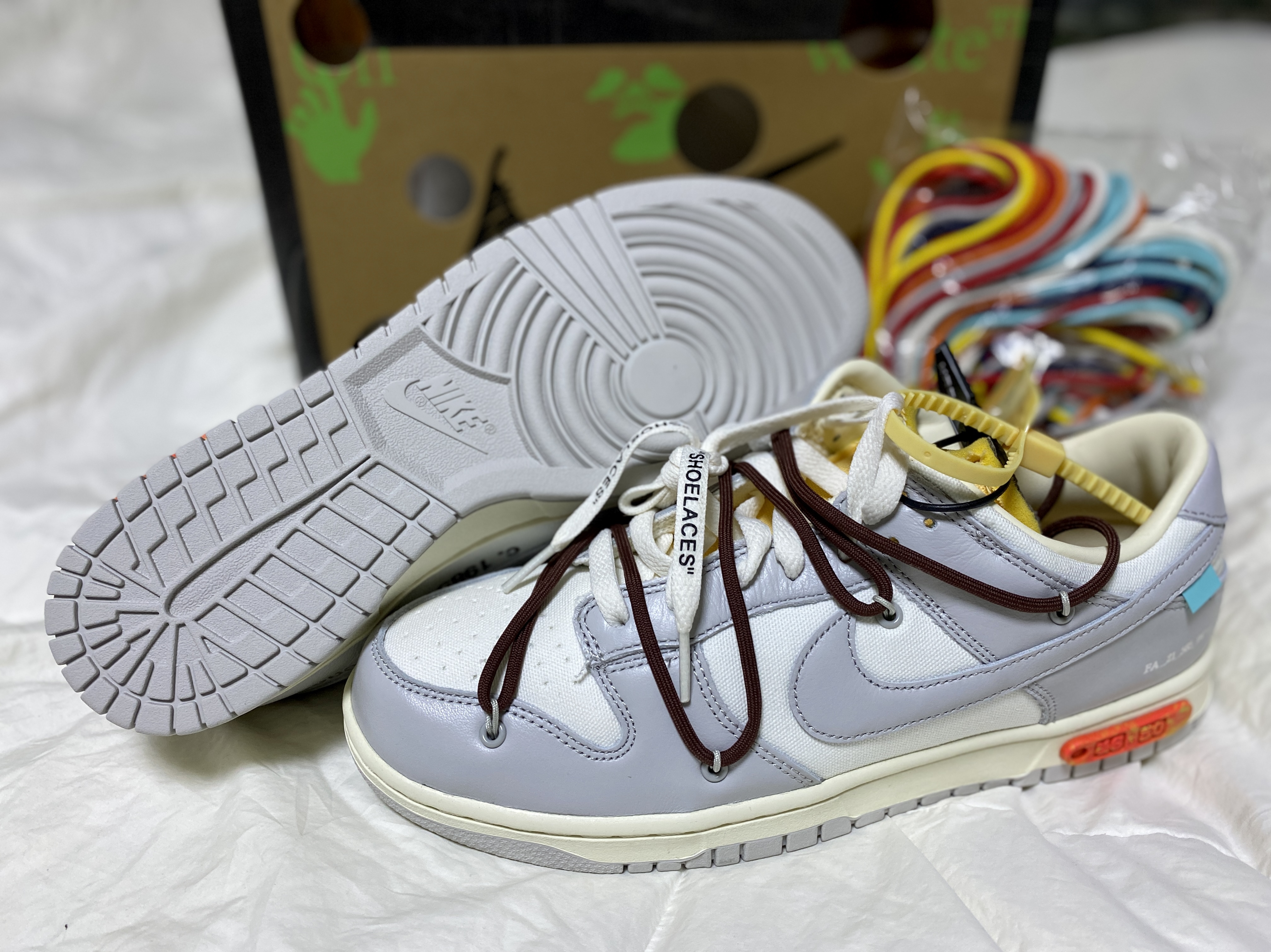Nike x Off-White Dunk Low The 50 - Lot 46 착용 스타일 - 5