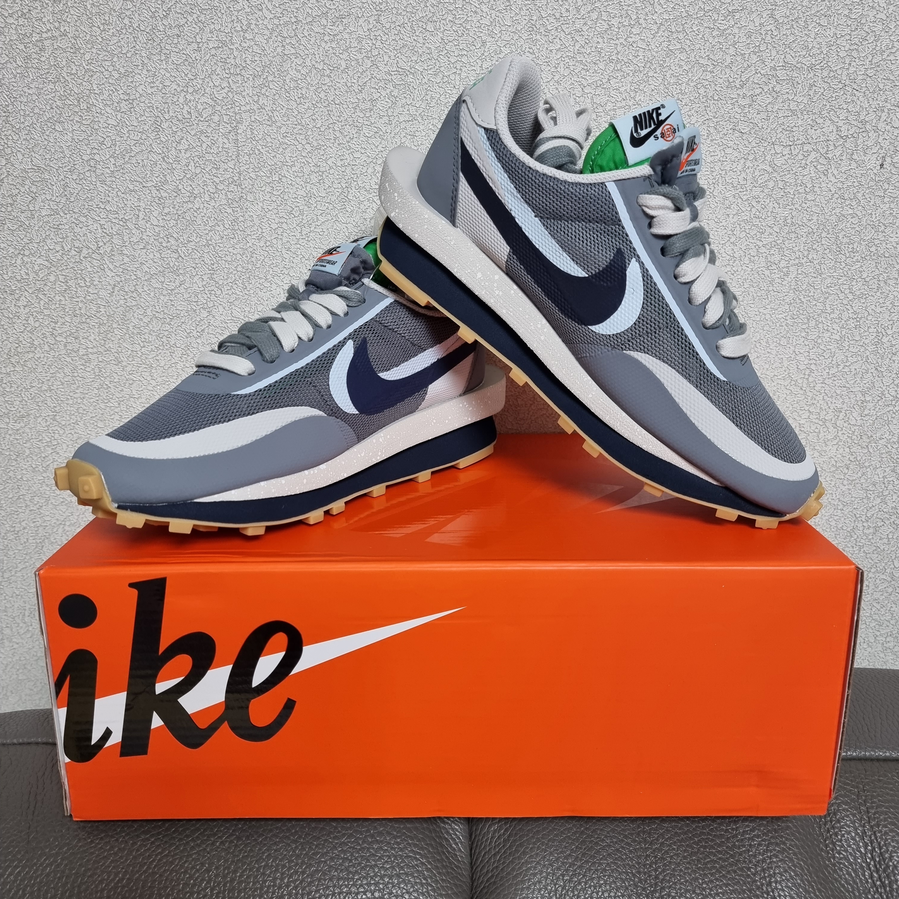 Nike x Sacai x Clot LDWaffle Cool Grey 착용 스타일 - 1