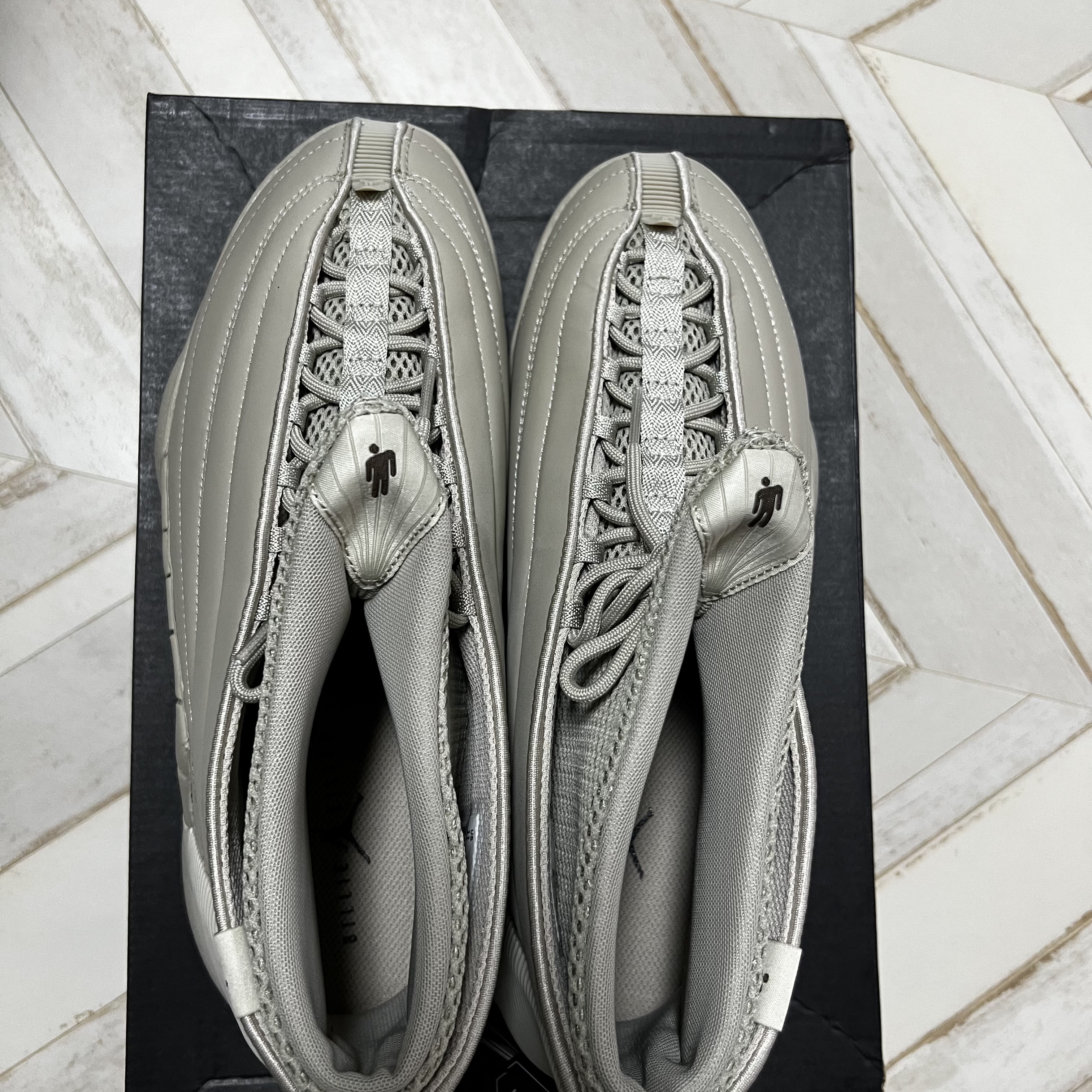 (W) Jordan 15 x Billie Eilish Retro SP Beige 착용 스타일 - 2