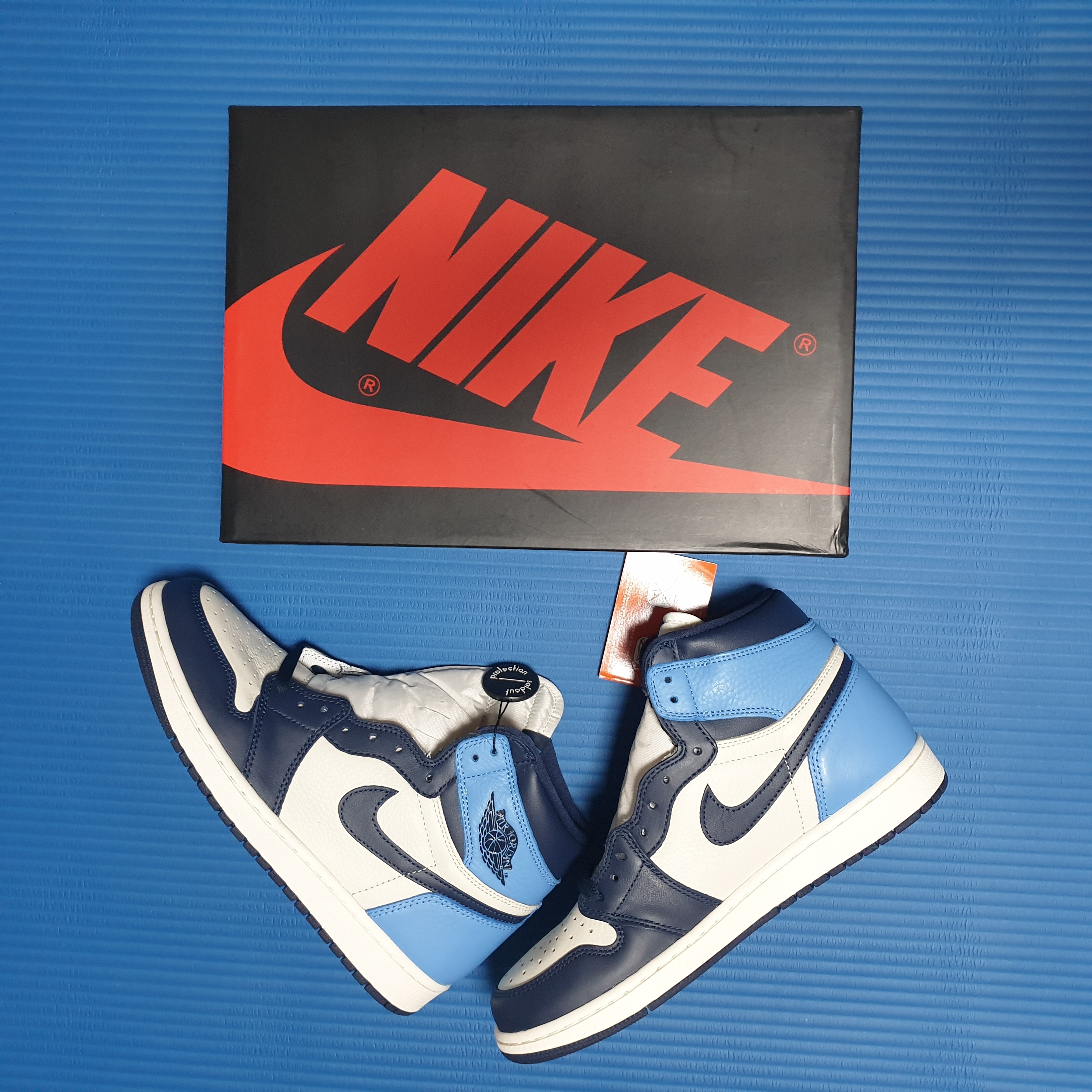 Jordan 1 Retro High Obsidian UNC 착용 스타일