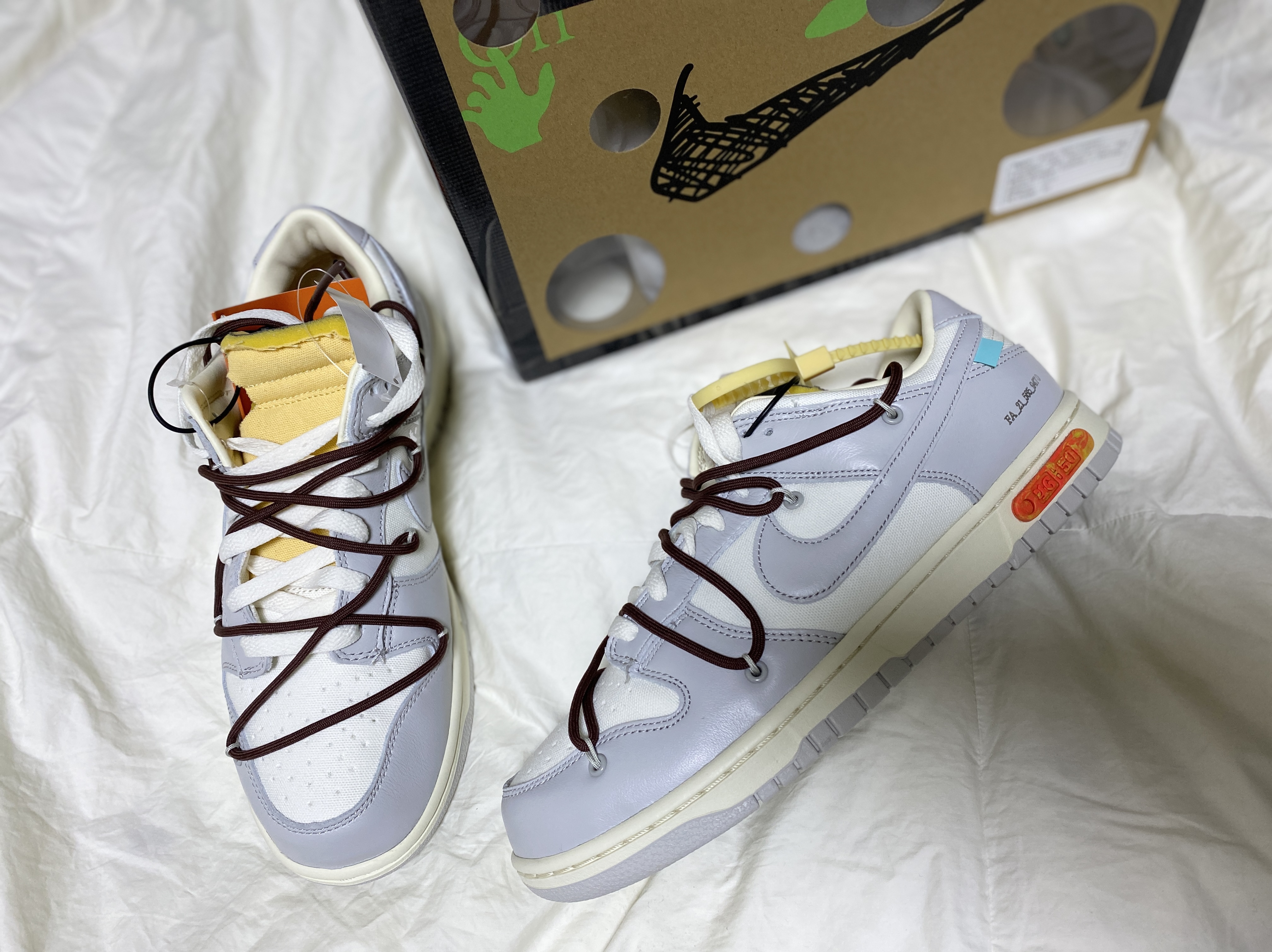 Nike x Off-White Dunk Low The 50 - Lot 46 착용 스타일 - 3