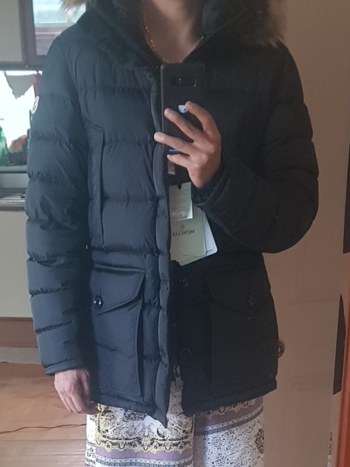 Moncler Cluny Long Down Jacket Black - 21FW 착용 스타일 - 1
