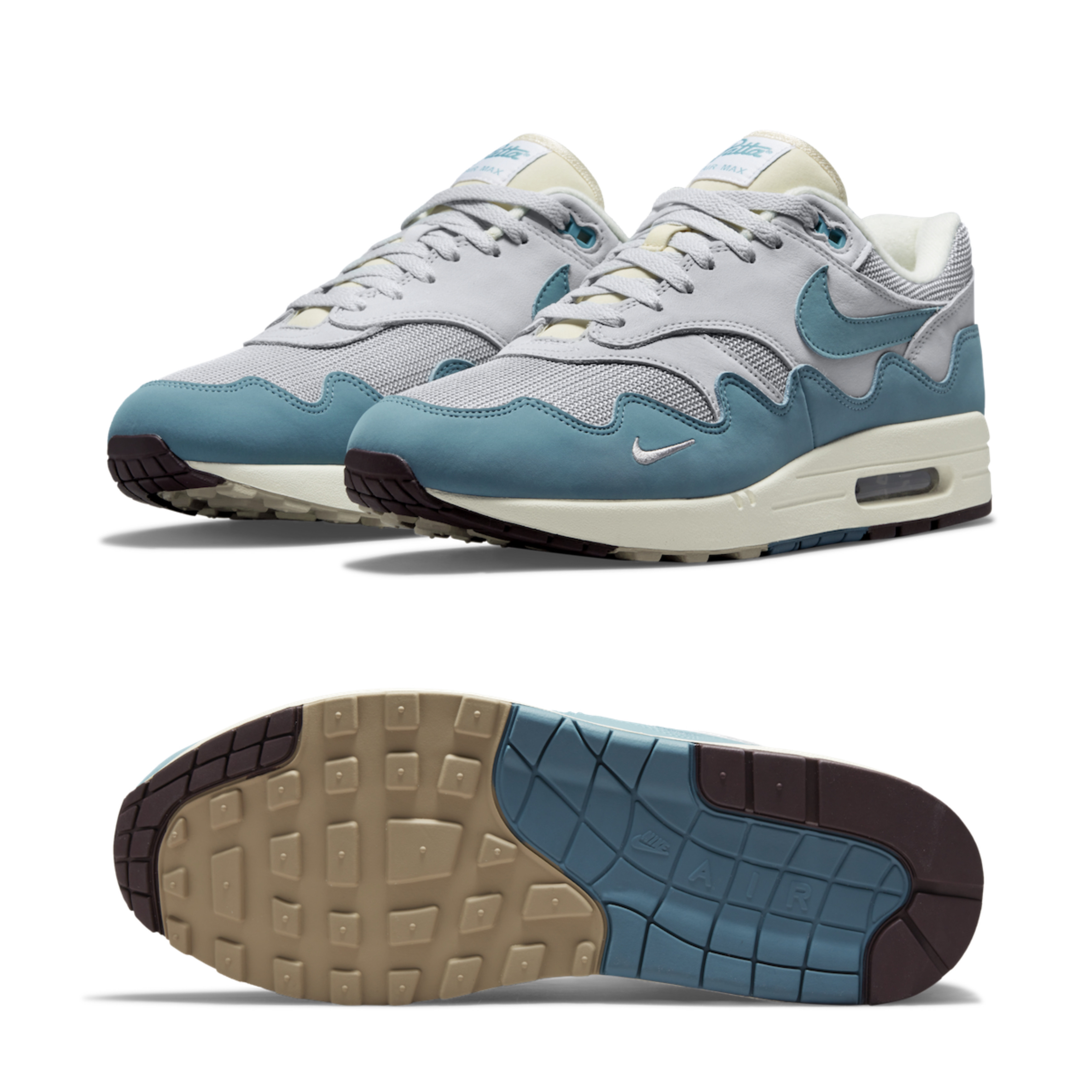 Nike x Patta Air Max 1 Noise Aqua 착용 스타일 - 2