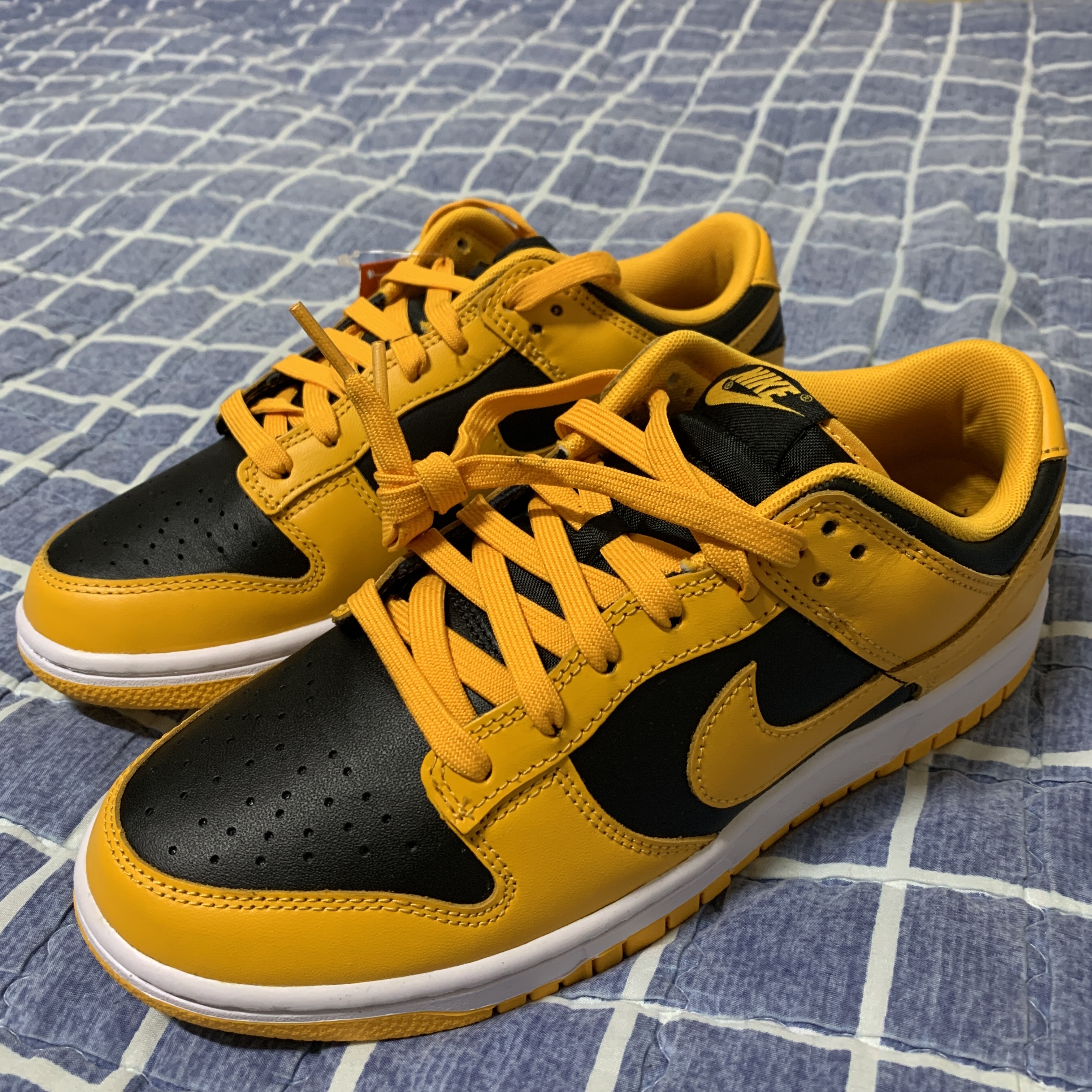 Nike Dunk Low Retro Championship Goldenrod 착용 스타일