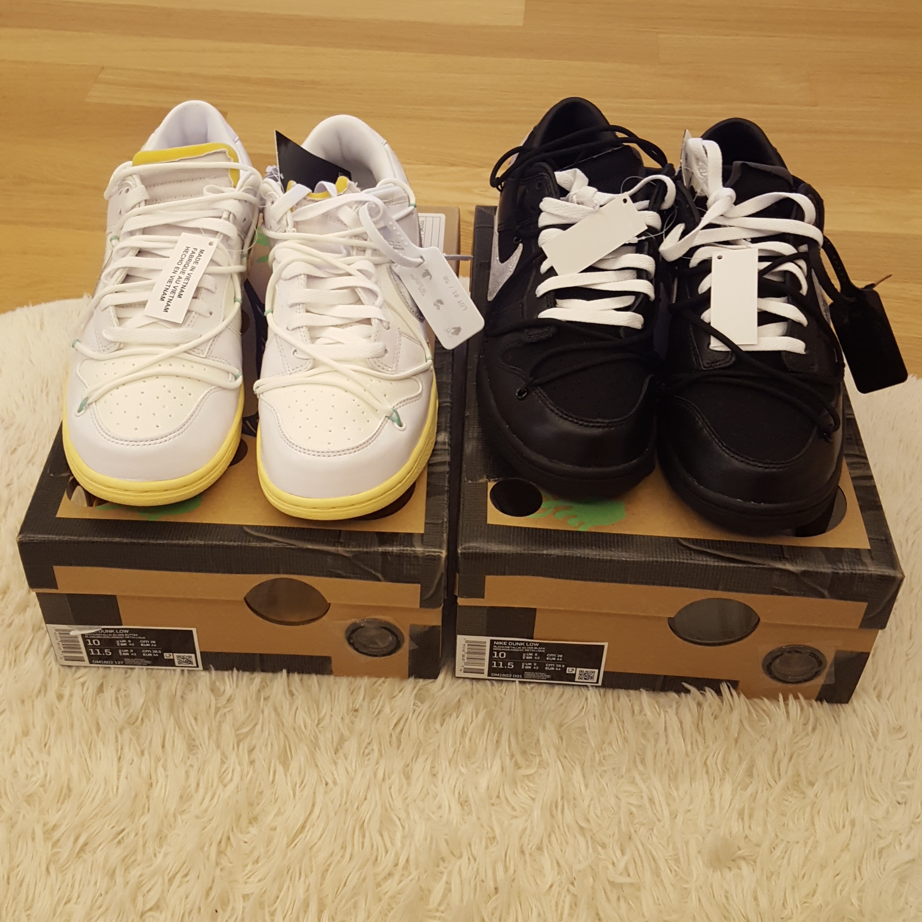 Nike x Off-White Dunk Low The 50 - Lot 1, Nike x Off-White Dunk Low The 50 - Lot 50 착용 스타일 - 1