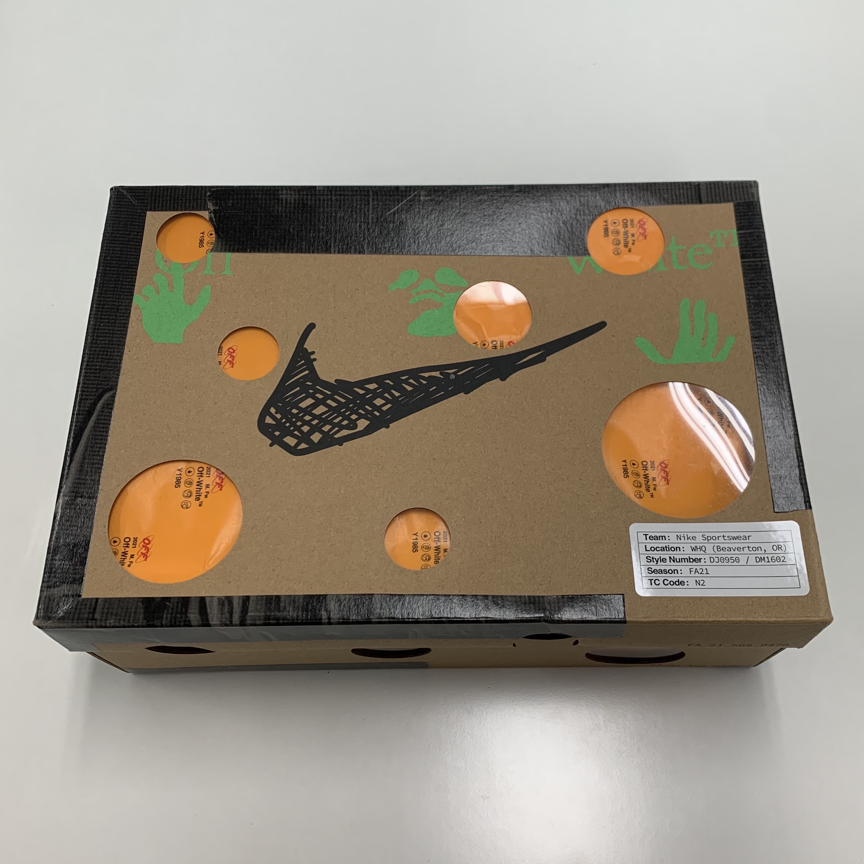 Nike x Off-White Dunk Low The 50 - Lot 1 착용 스타일 - 2