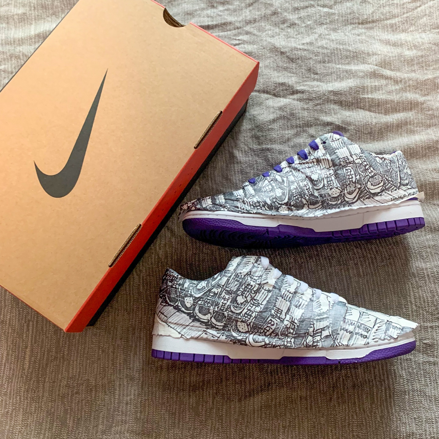 (W) Nike Dunk Low SE Flip 착용 스타일 - 2