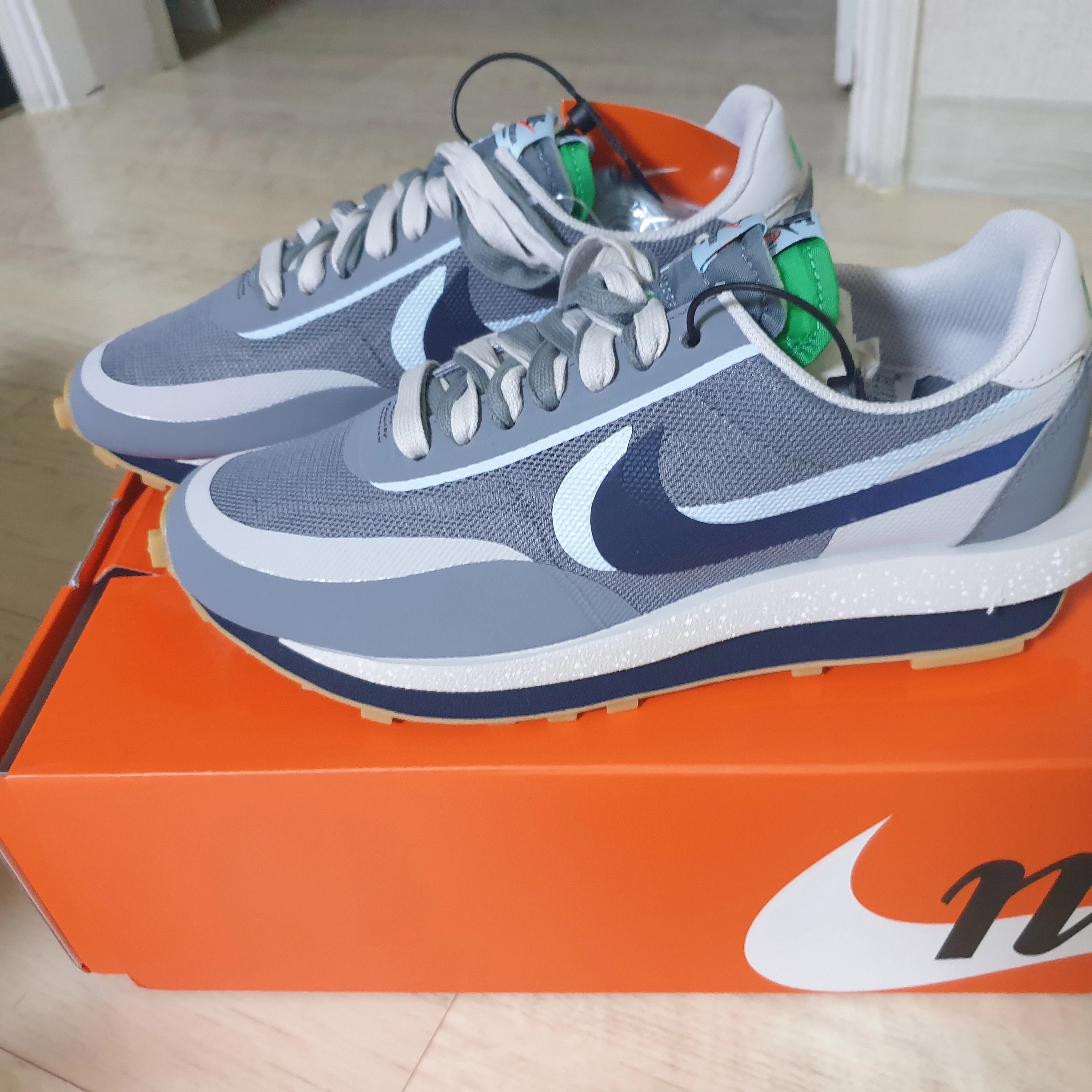 Nike x Sacai x Clot LDWaffle Cool Grey 착용 스타일