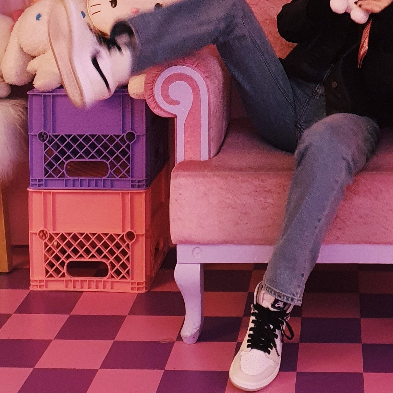 (W) Jordan 1 Zoom Air CMFT Light Bone 착용 스타일 - 4