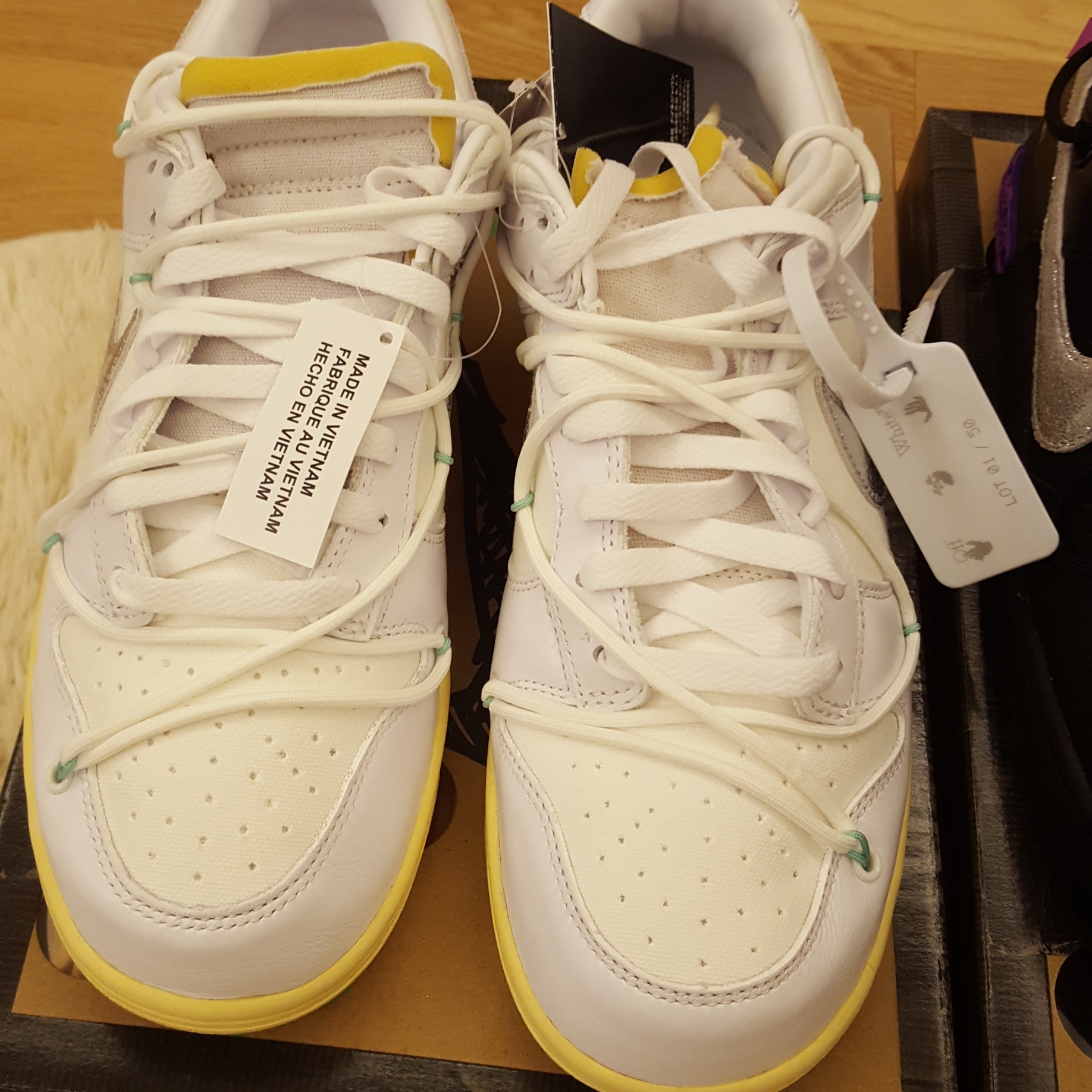 Nike x Off-White Dunk Low The 50 - Lot 1, Nike x Off-White Dunk Low The 50 - Lot 50 착용 스타일 - 2