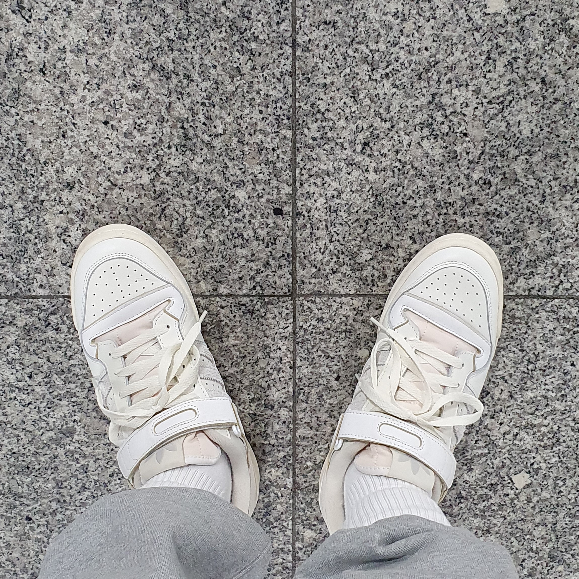 Adidas Forum 84 Low Orbit Grey 착용 스타일