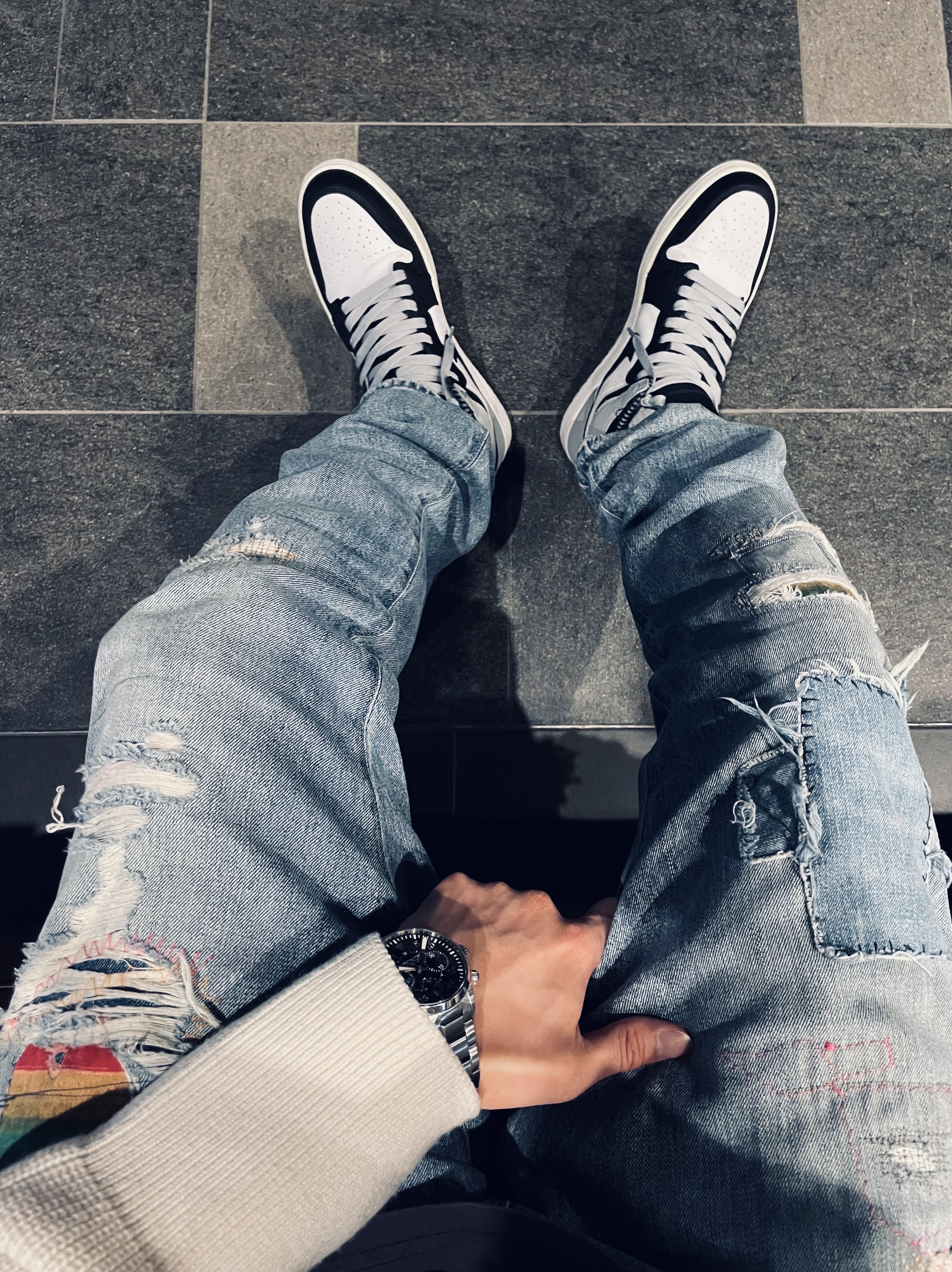 Jordan 1 Retro Barons 착용 스타일