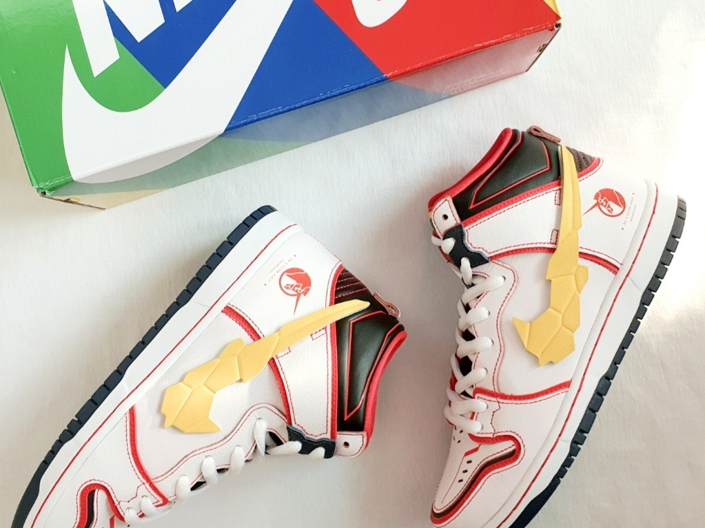 Nike x Gundam SB Dunk High Pro QS Unicorn RX-0 착용 스타일 - 3
