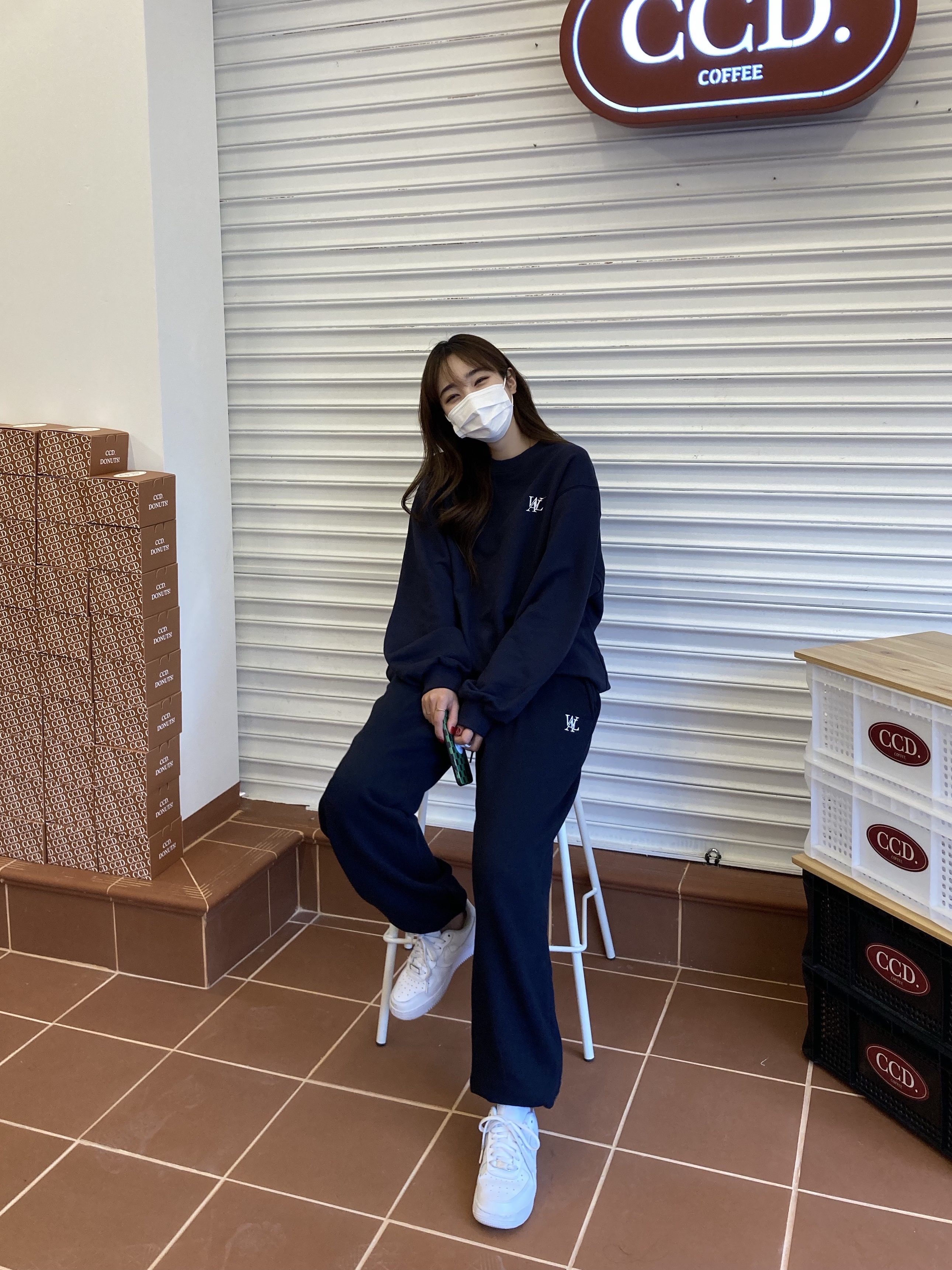 (W) Nike Air Force 1 '07 Low White 착용 스타일