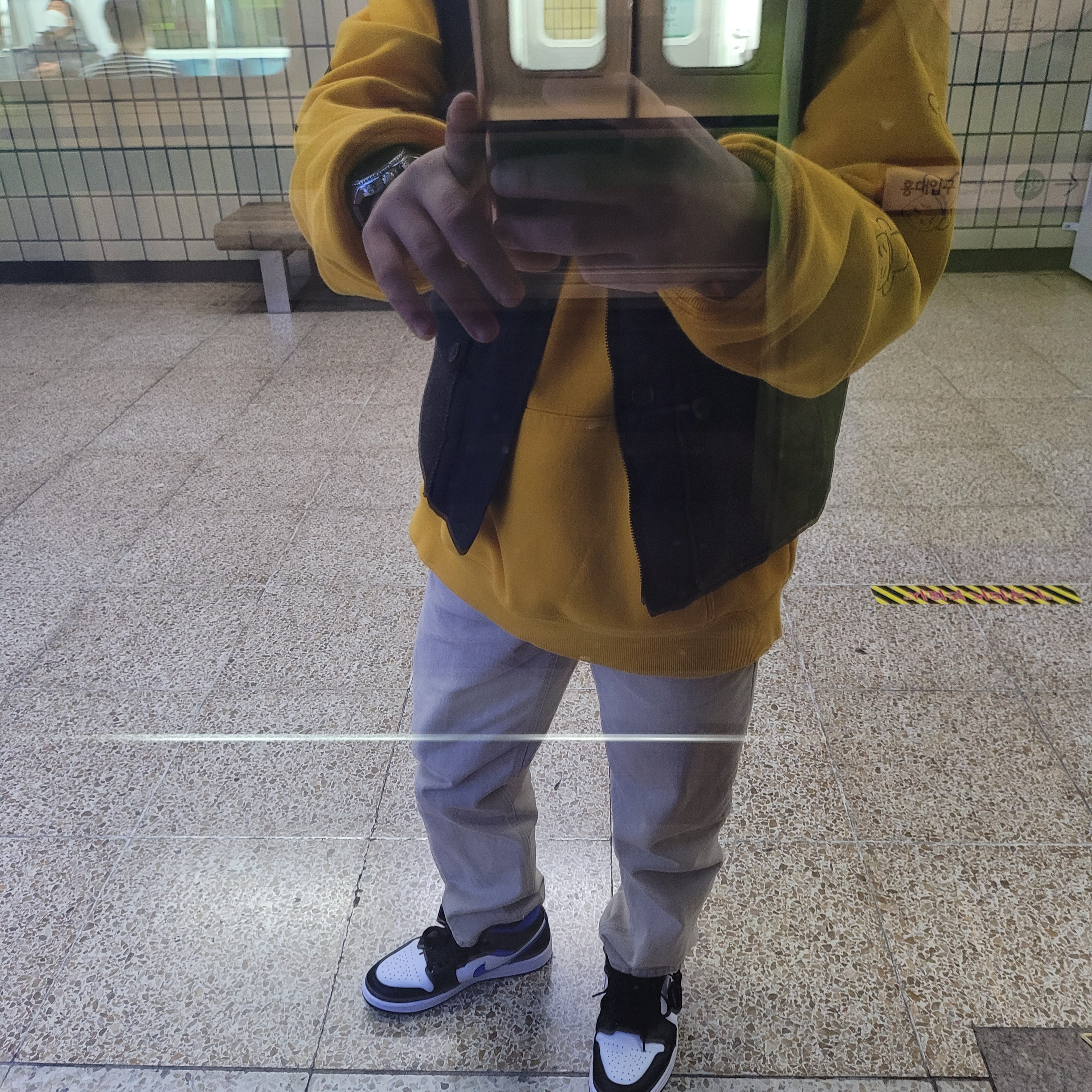 Jordan 1 Mid Racer Blue 착용 스타일