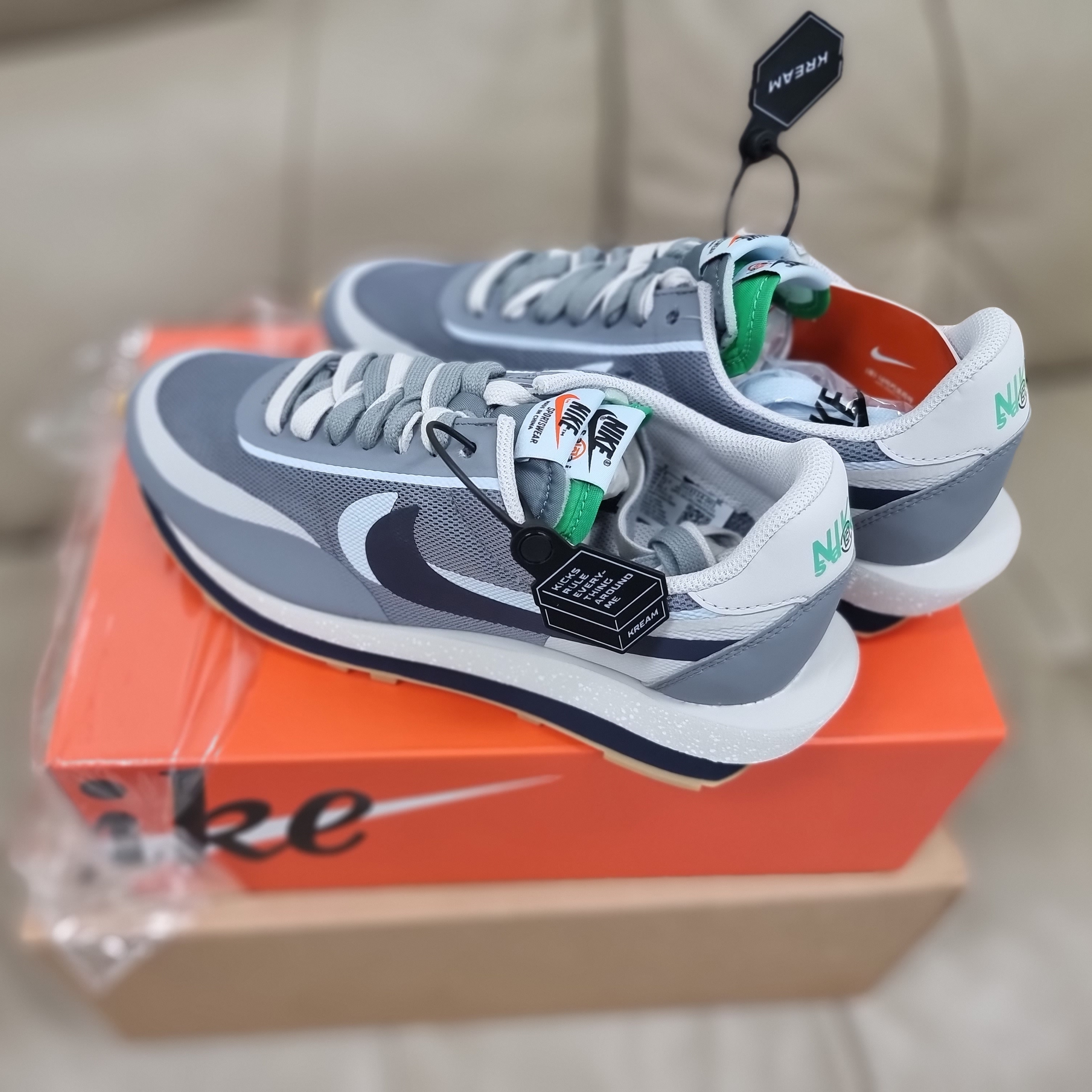Nike x Sacai x Clot LDWaffle Cool Grey 착용 스타일